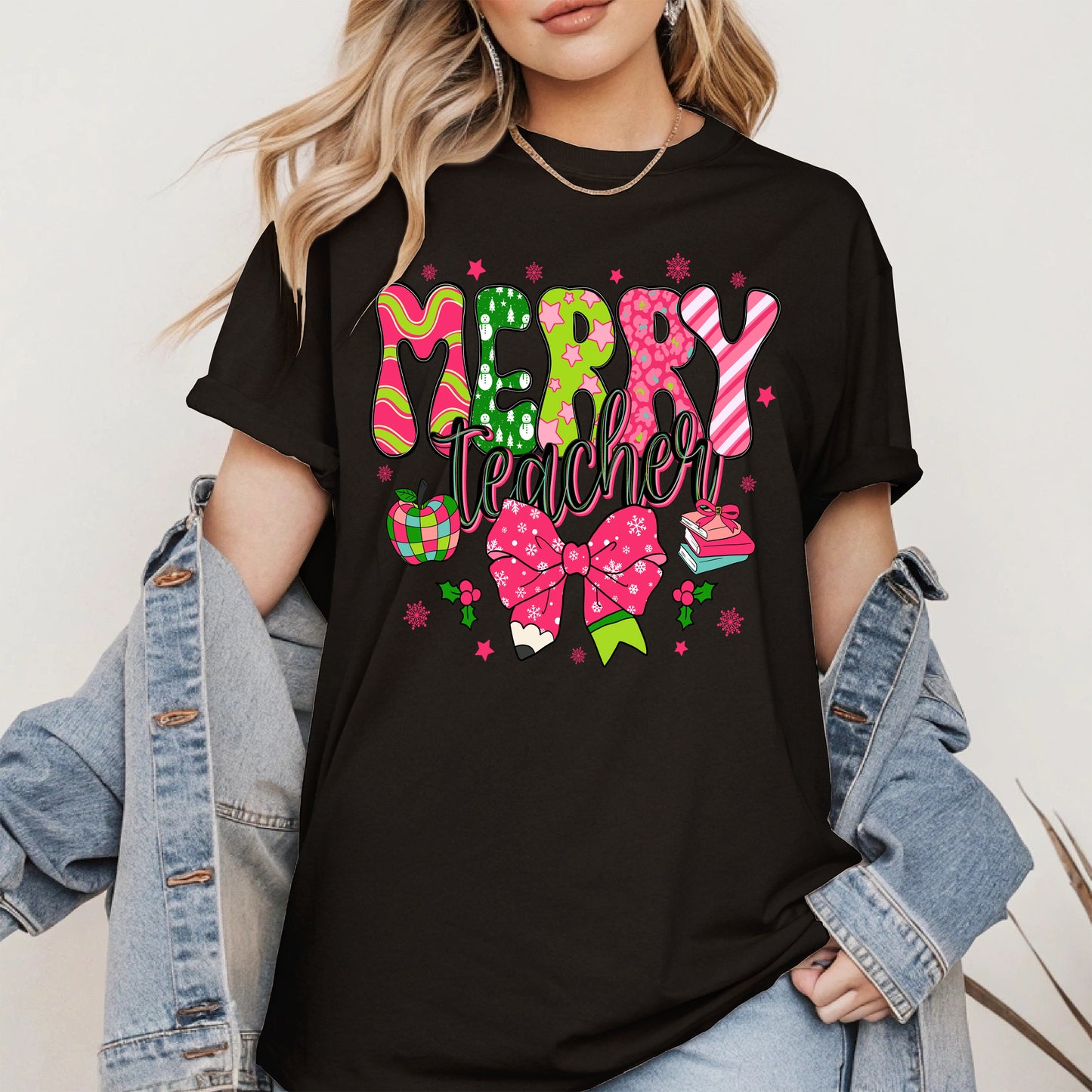 Merry Teacher Christmas Shirt