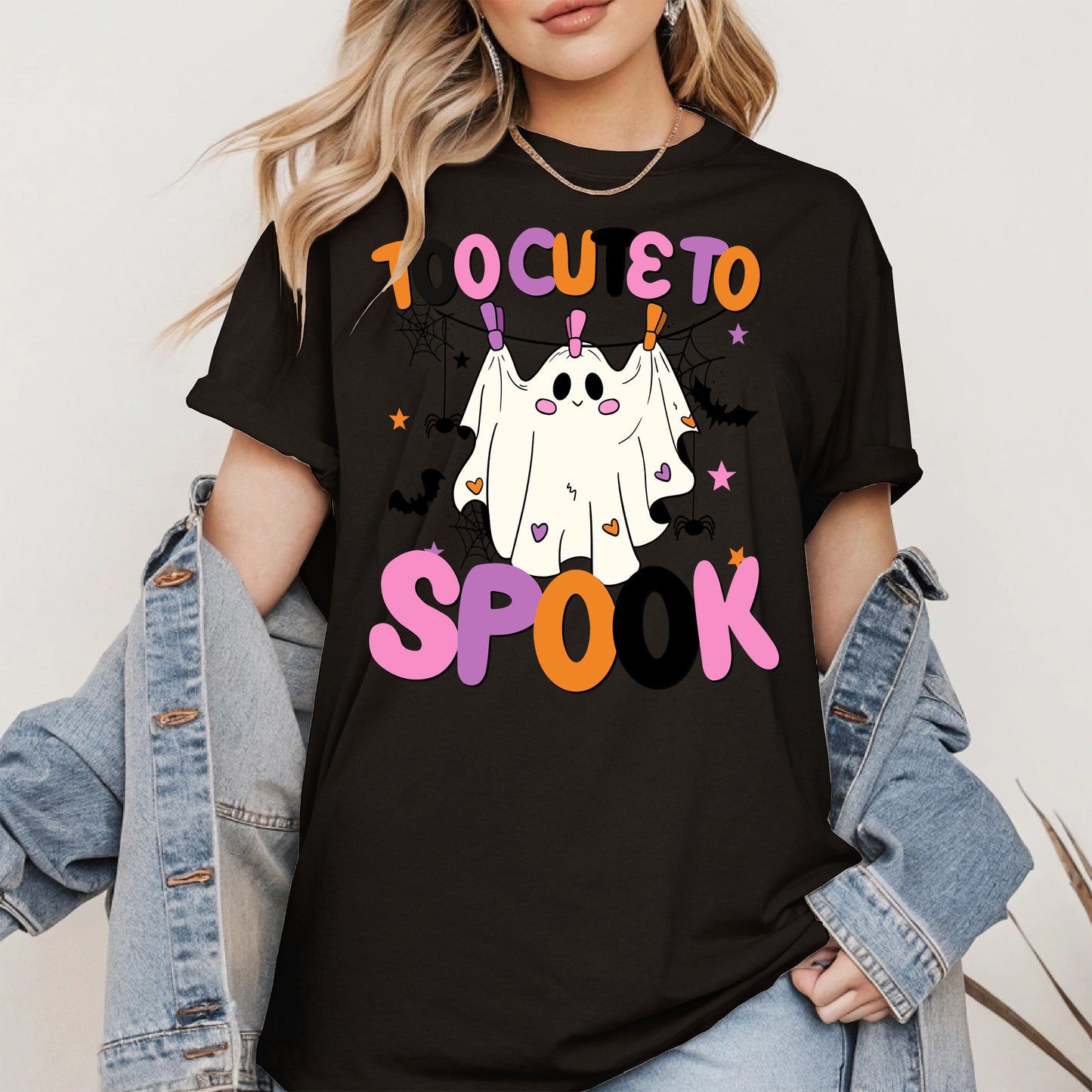 Too cute to spook halloween shirt