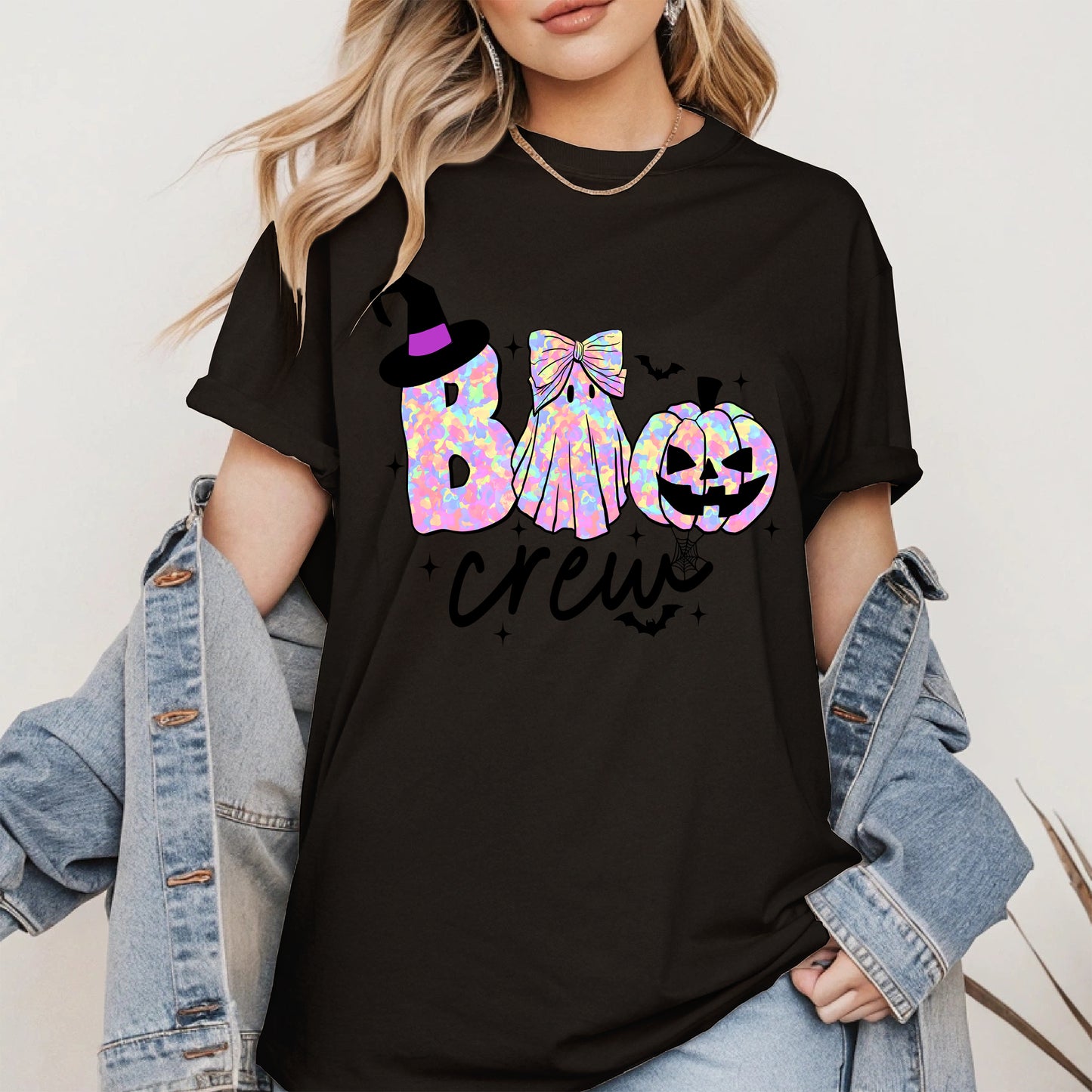 Boo Crew halloween shirt and hoodie
