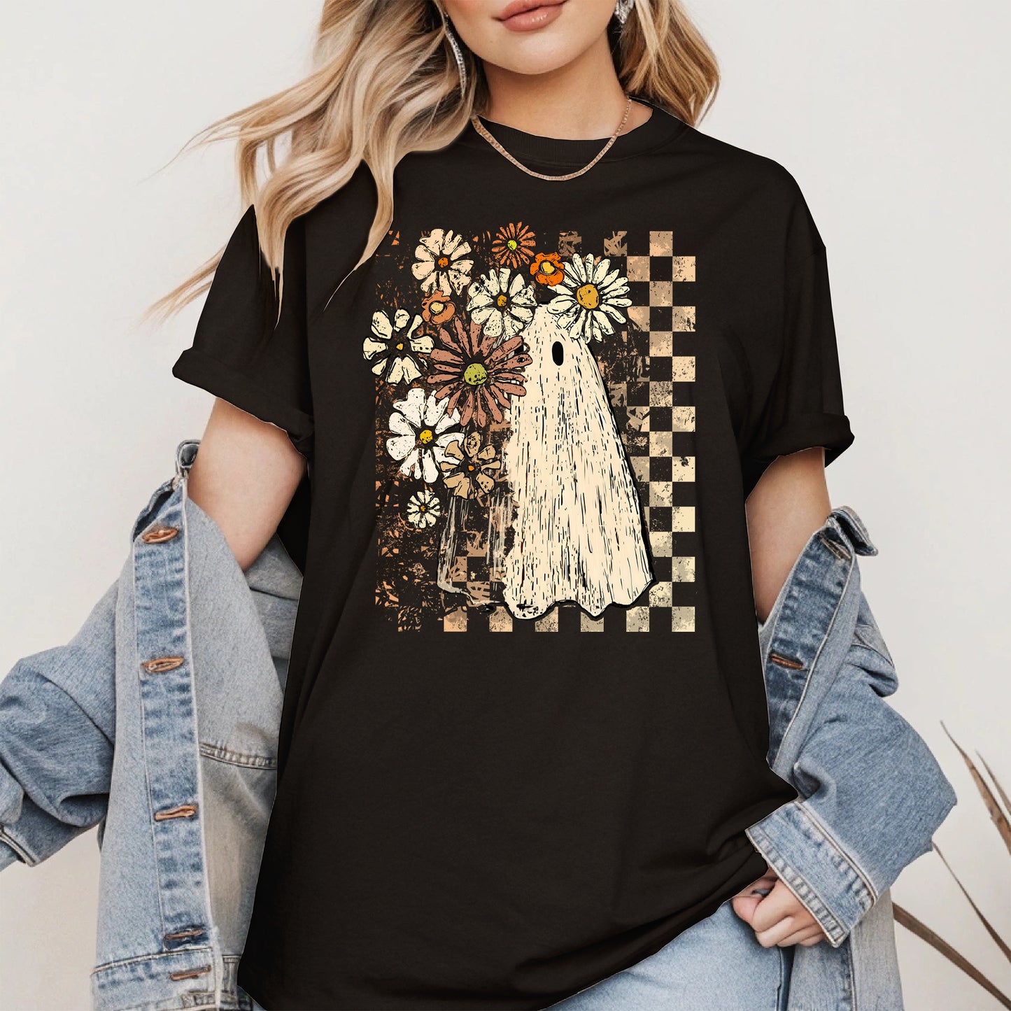 Ghost Floral halloween shirt