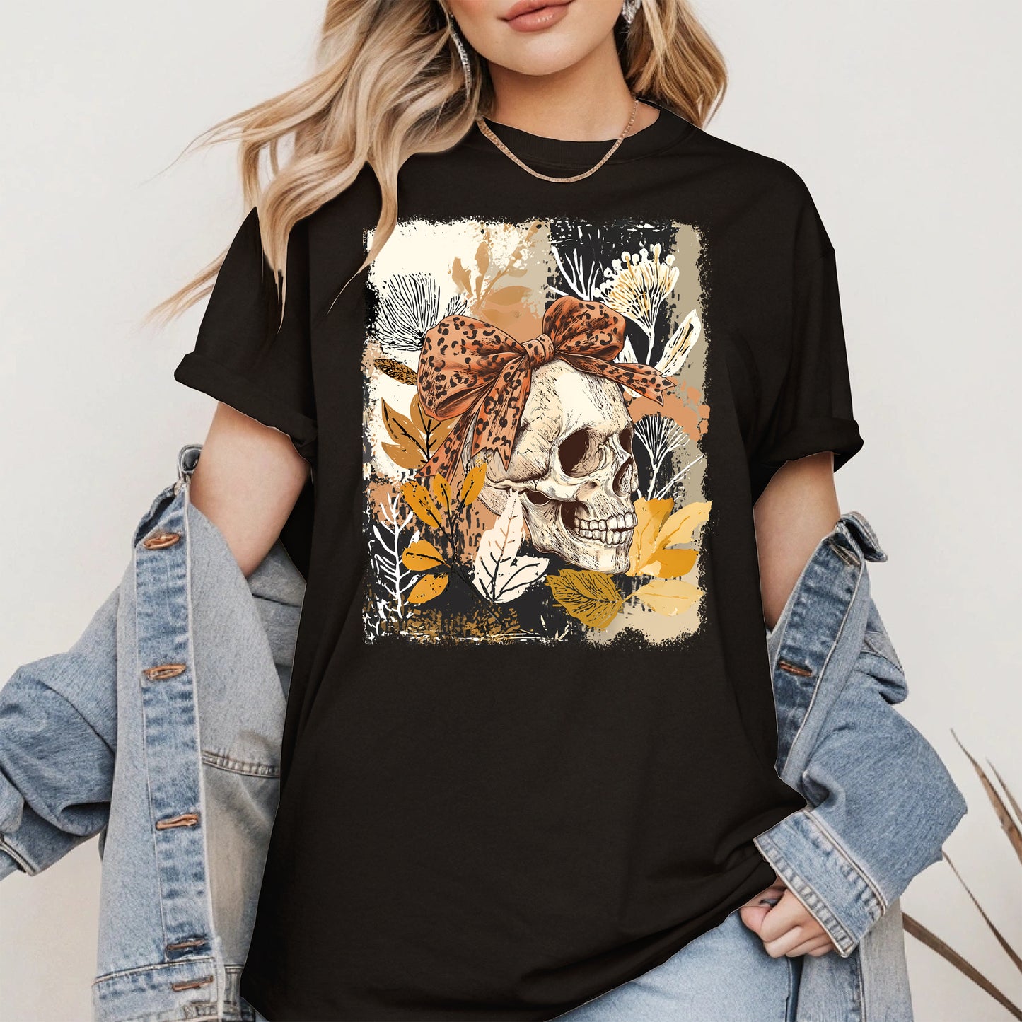 Skull Coquette Boho halloween shirt