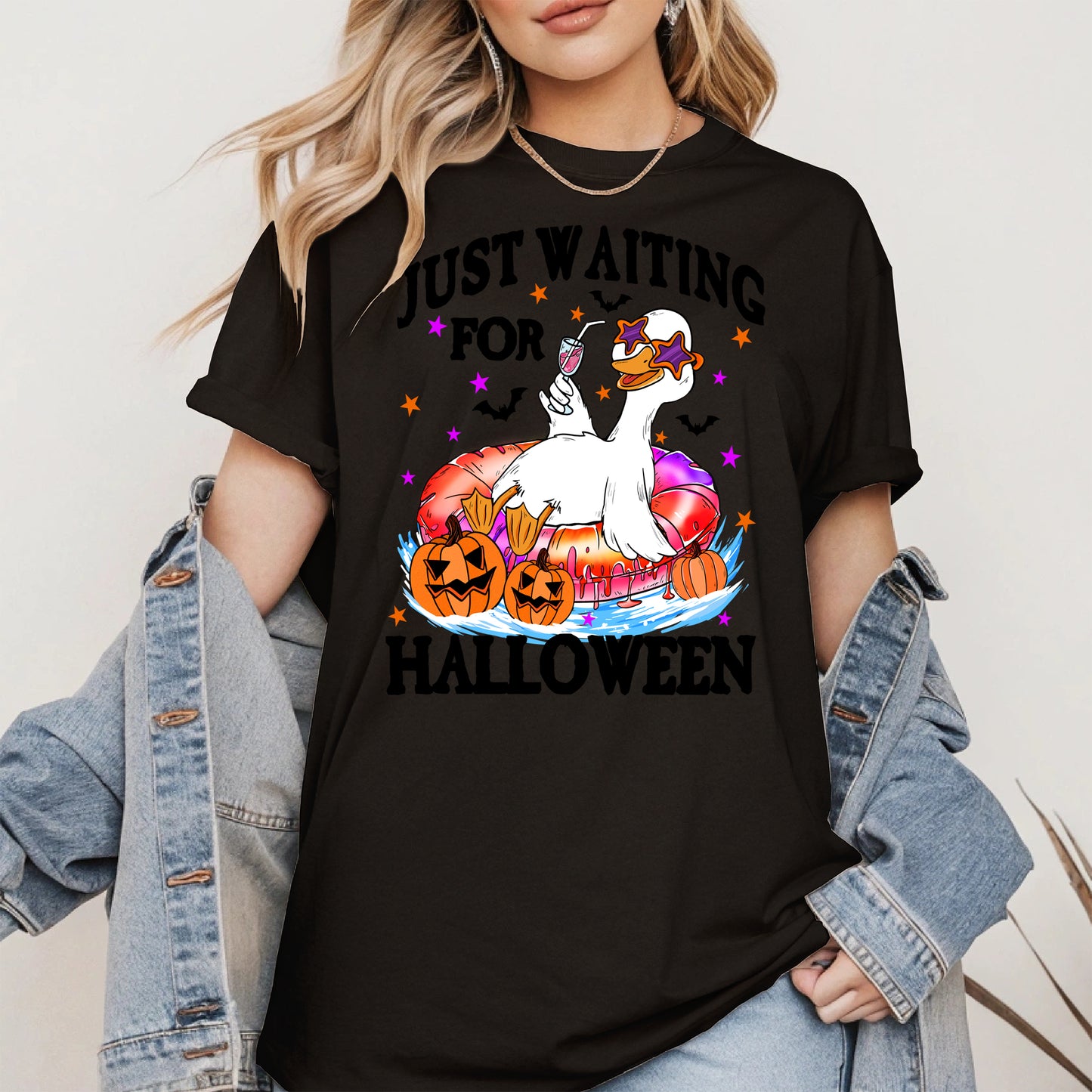Just waiting for Halloween halloween shirt
