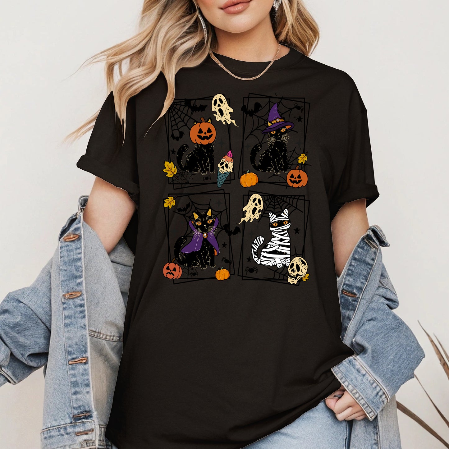 Black Cat Halloween shirt and hoodie