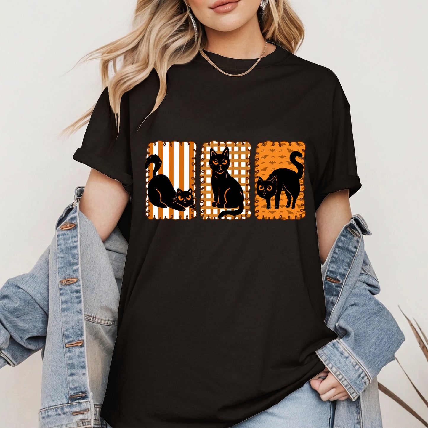 Black Cat Halloween shirt and sweatshirt