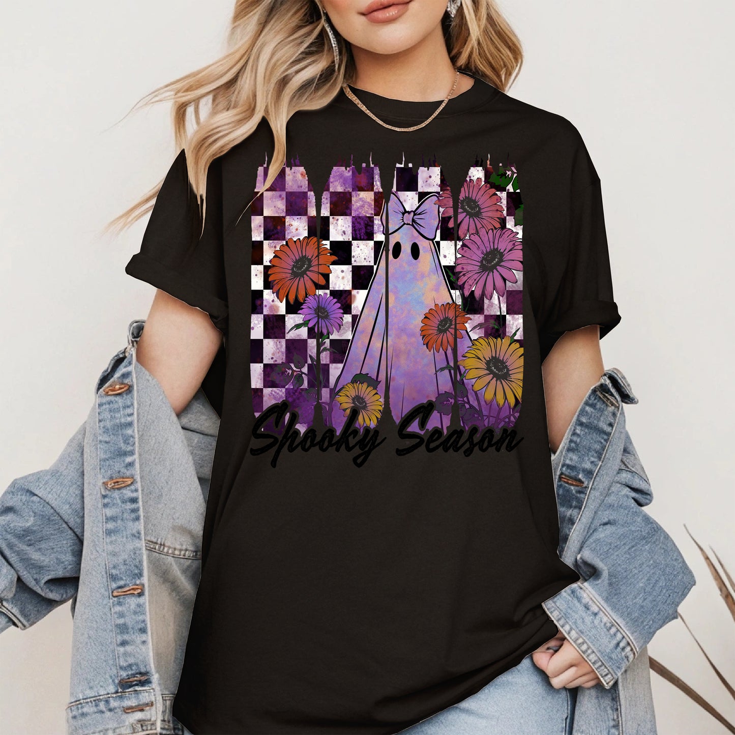 Floral Ghost Halloween shirt