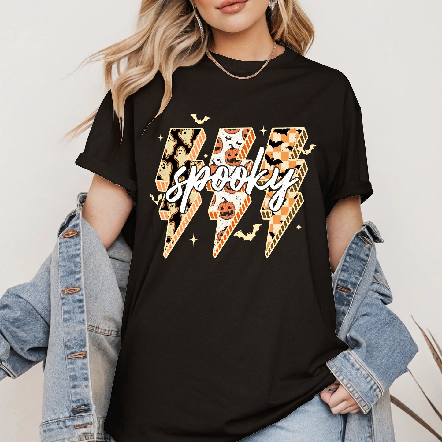 Spooky Lightning Bolt Halloween shirt