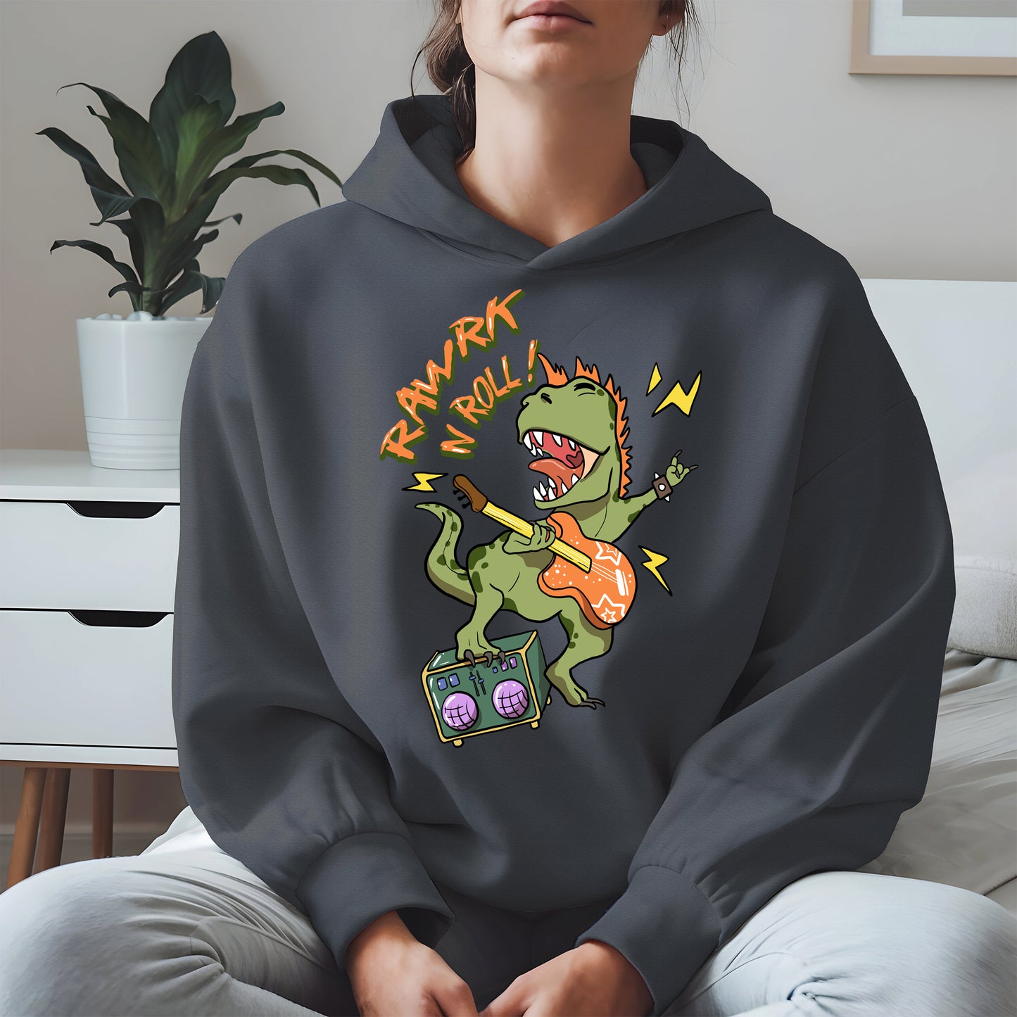 Rawrk N Roll Dinosaur Shirt