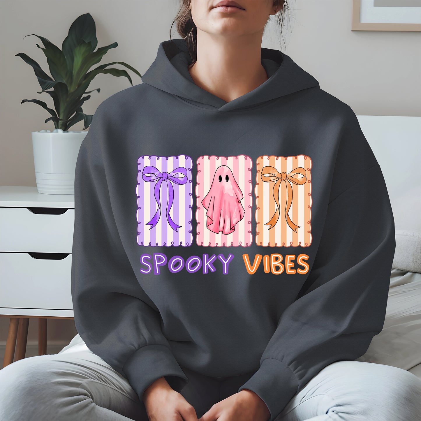 Spooky Vibes Shirt Hoodie Sweatshirt for Halloween and Fall Looks