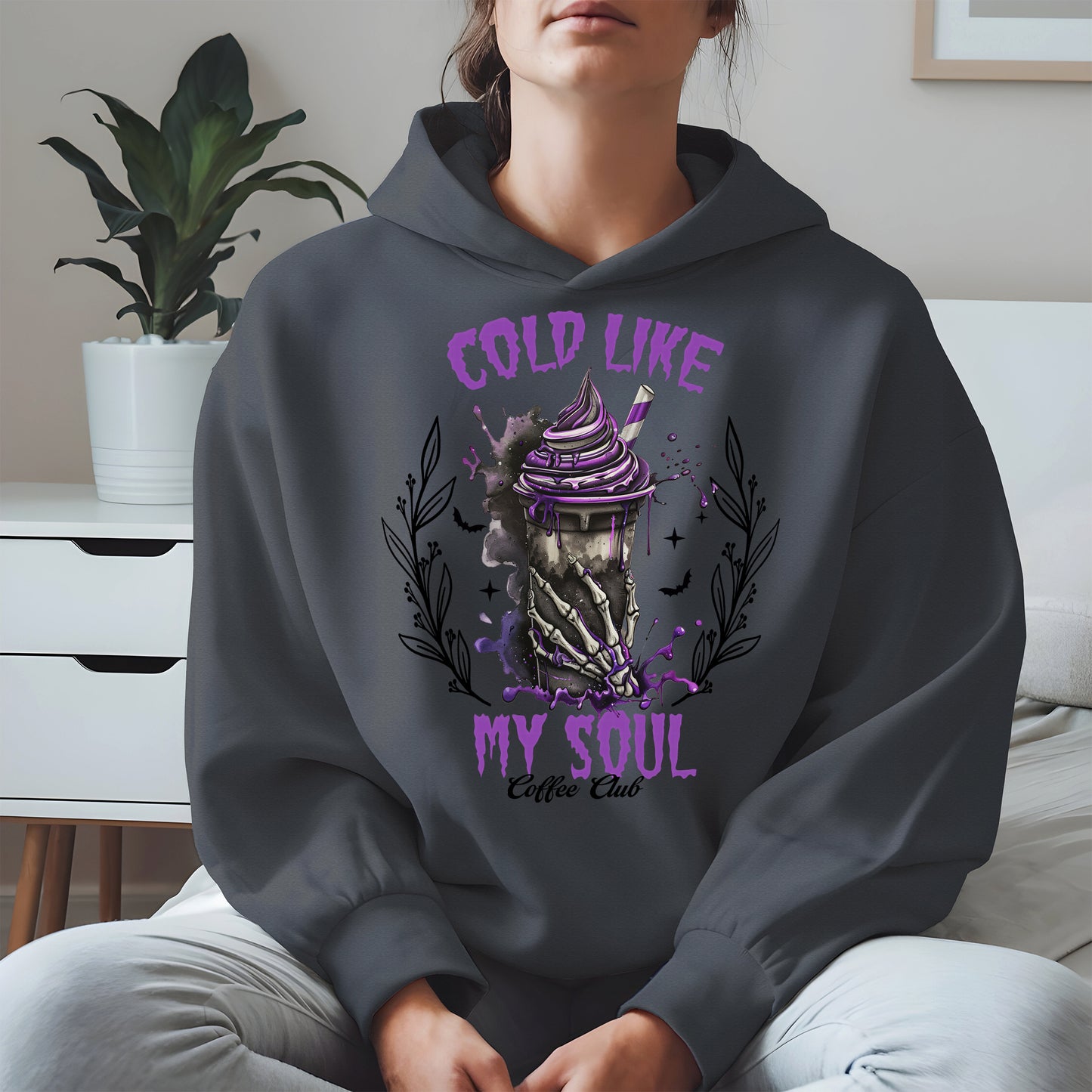 Cold Like My Soul Skeleton Drink Halloween Shirt