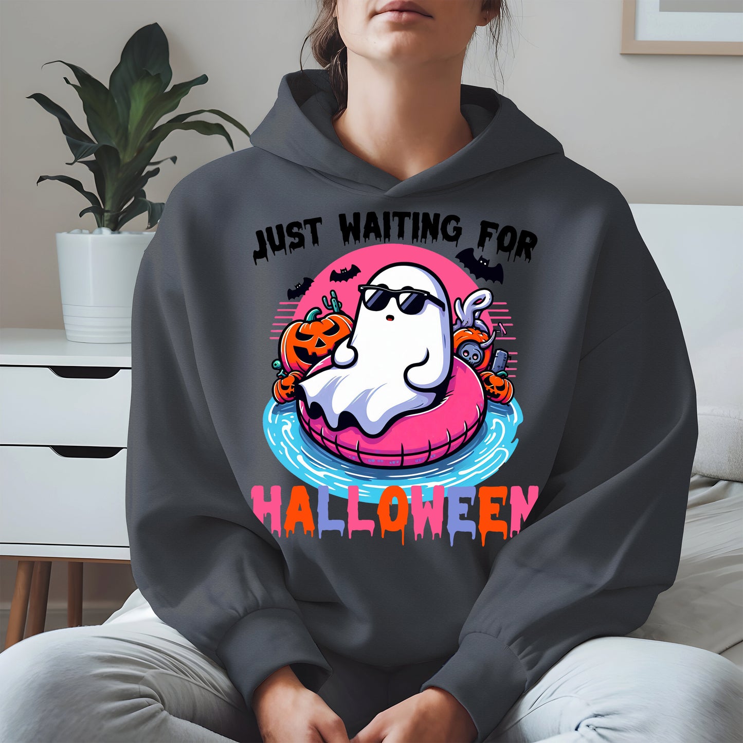 Chill Ghost Halloween Pool Float Shirt