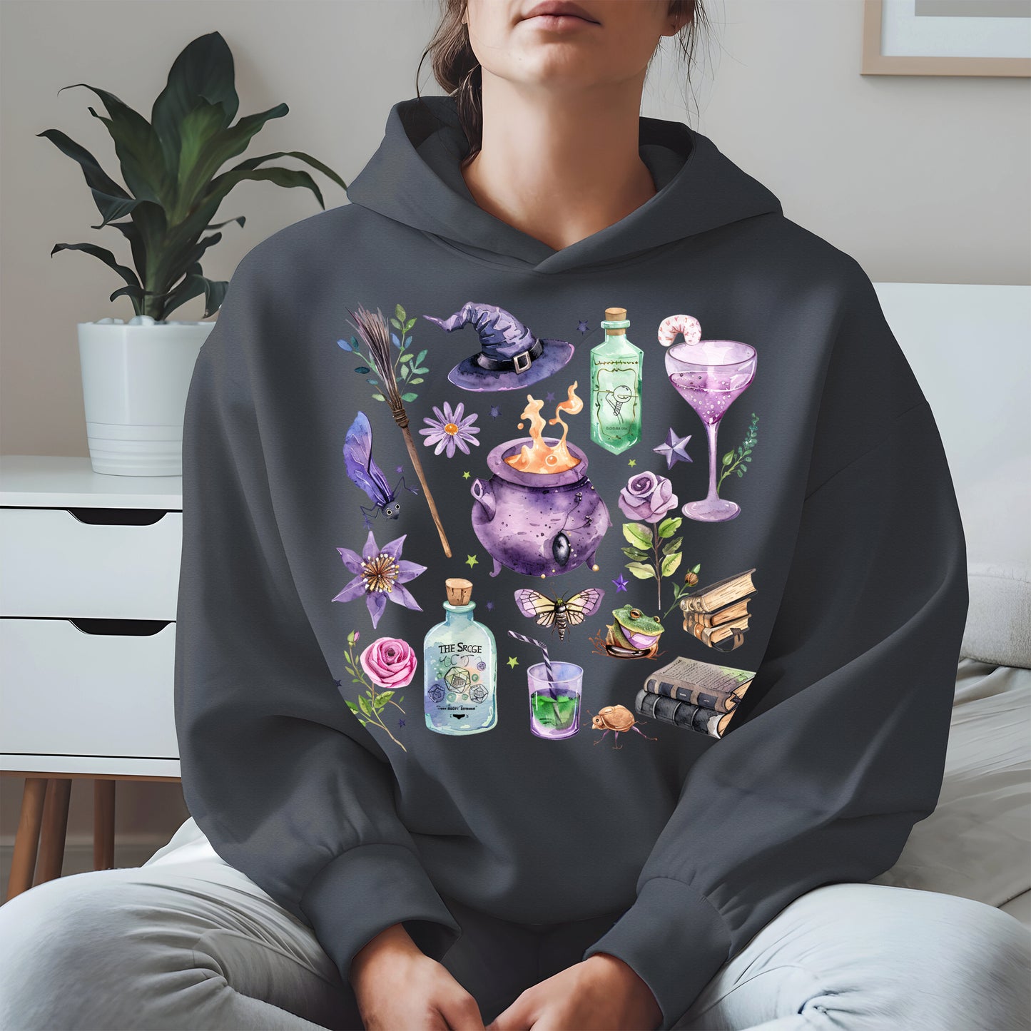 Witchy Vibes Watercolor Potion Tee
