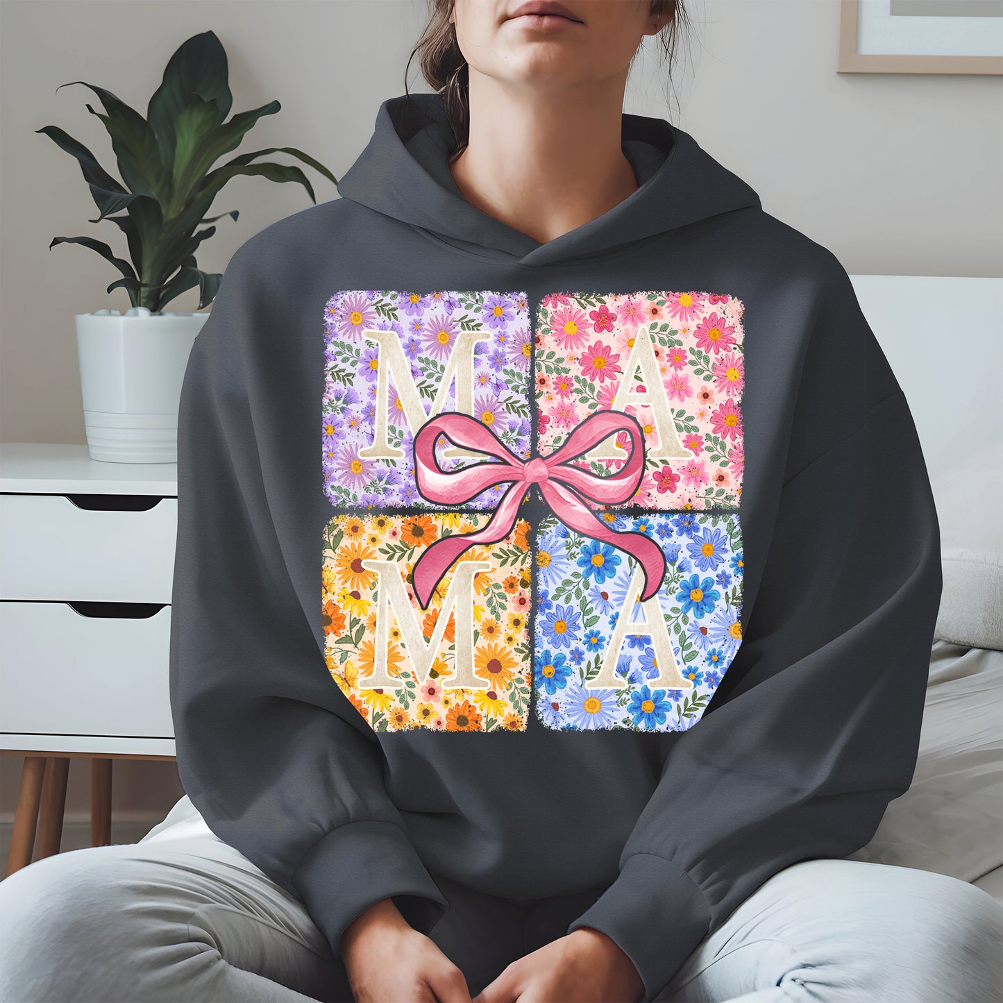 Floral MAMA Shirt Mother Tee Hoodie Sweatshirt Gift for Moms