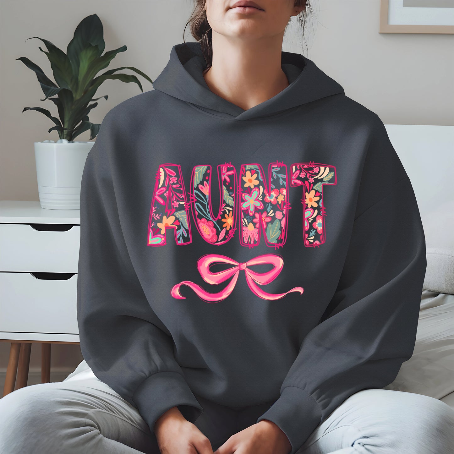 Floral Aunt Shirt Gift Tee Hoodie Sweatshirt for Cool Aunties