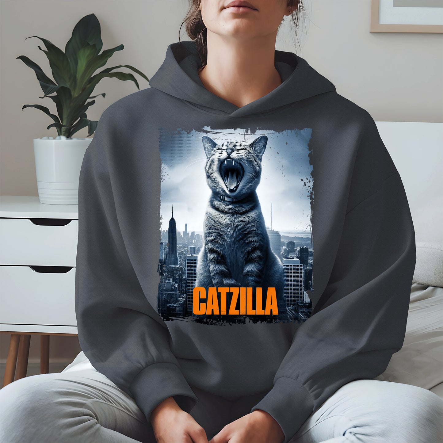 Catzilla Funny Cat Shirt Hoodie Sweatshirt