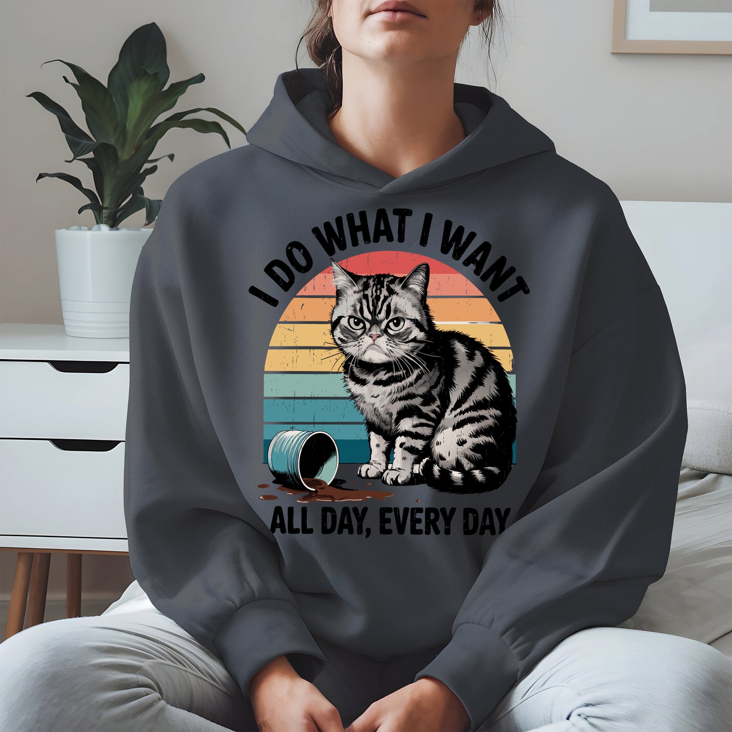 I Do What I Want Angry Cat Shirt Hoodie Sweatshirt