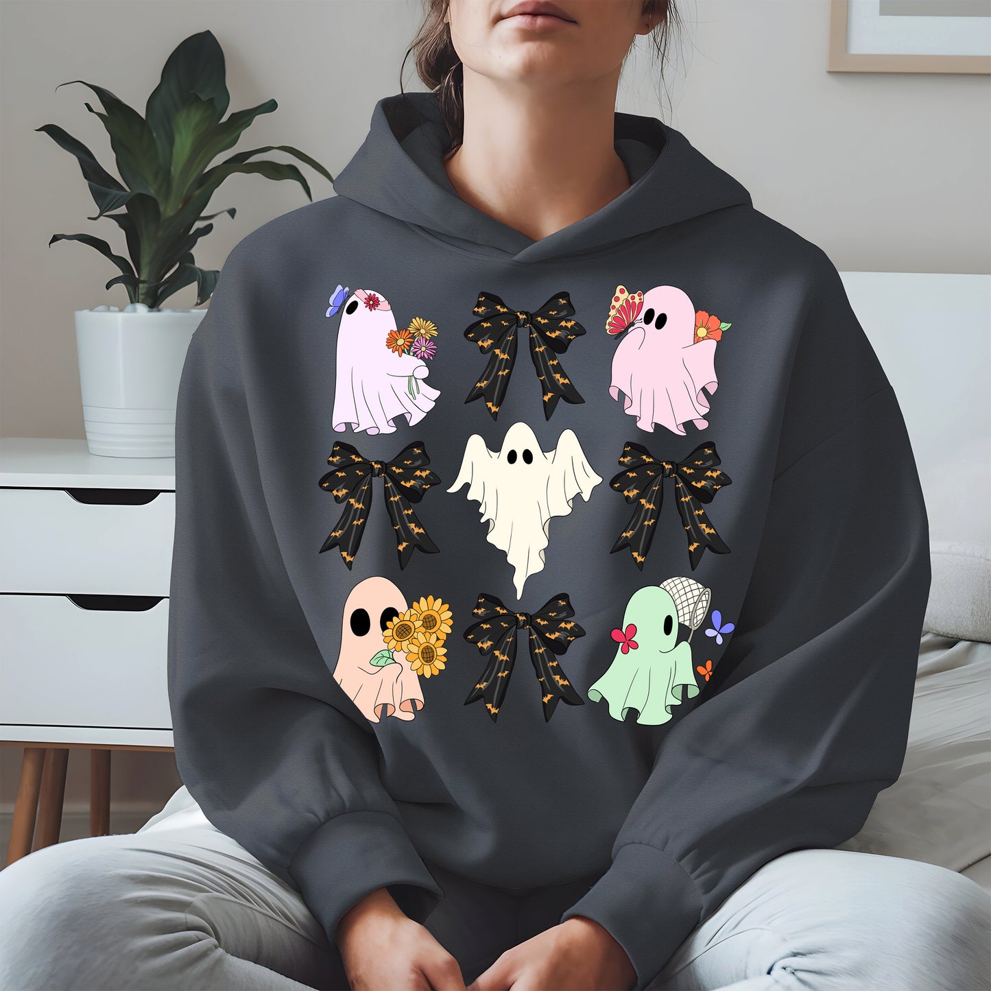 Cute Ghost and Bow Halloween Shirt