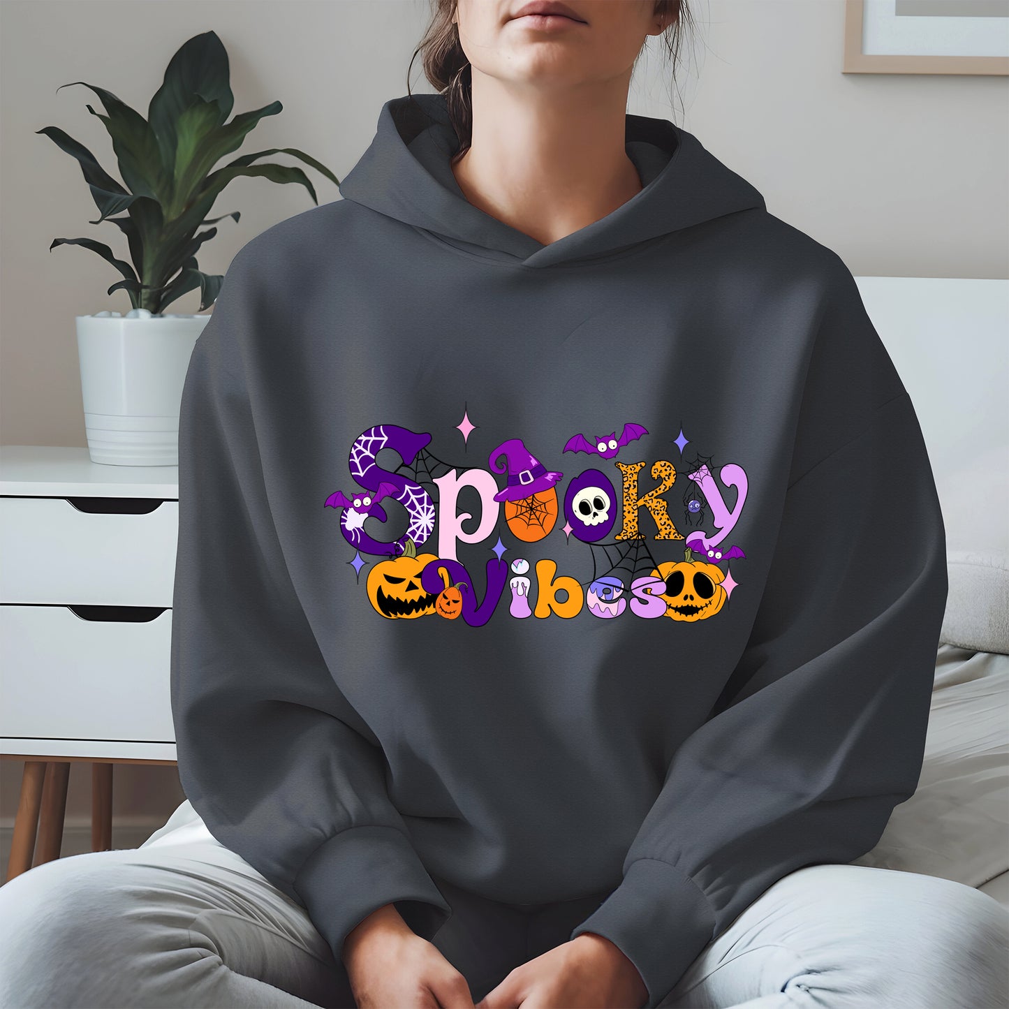 Spooky Vibes Halloween Sweatshirt