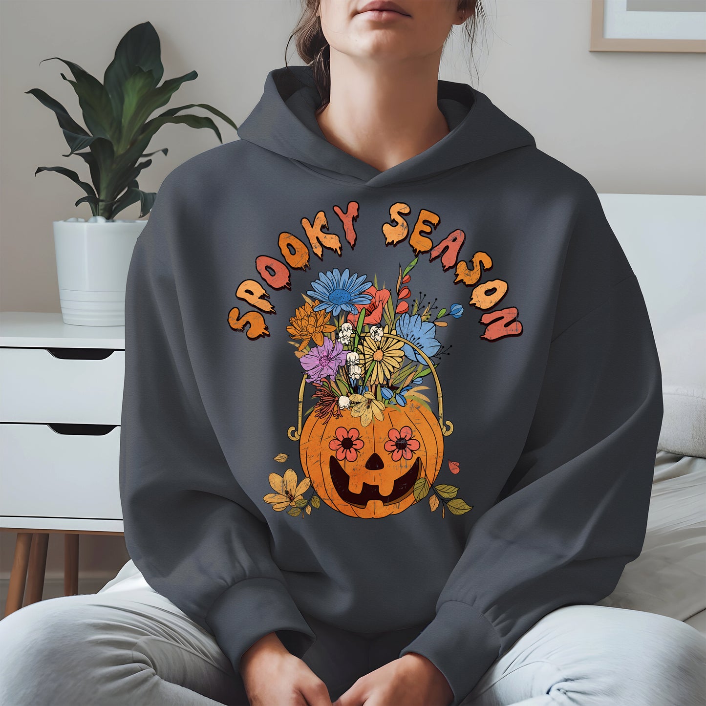 Floral Pumpkin Spooky Season Shirt