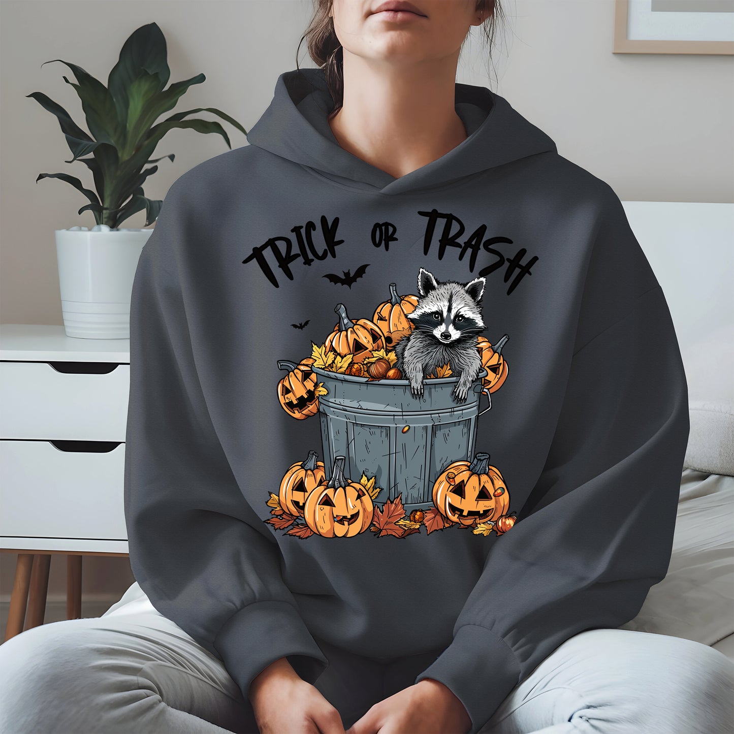 Trick or Trash Raccoon Halloween Shirt