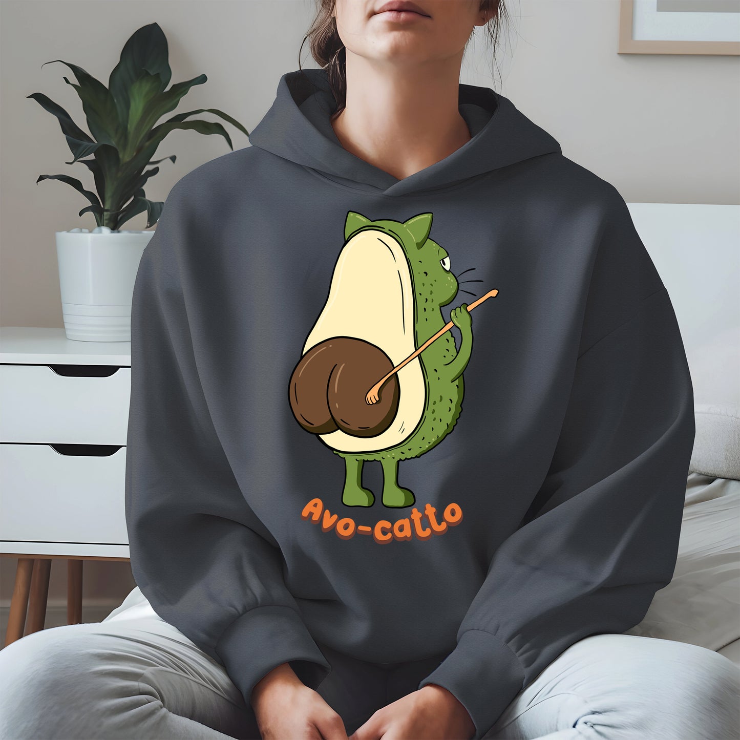 Avo-catto Shirt Hoodie Sweatshirt