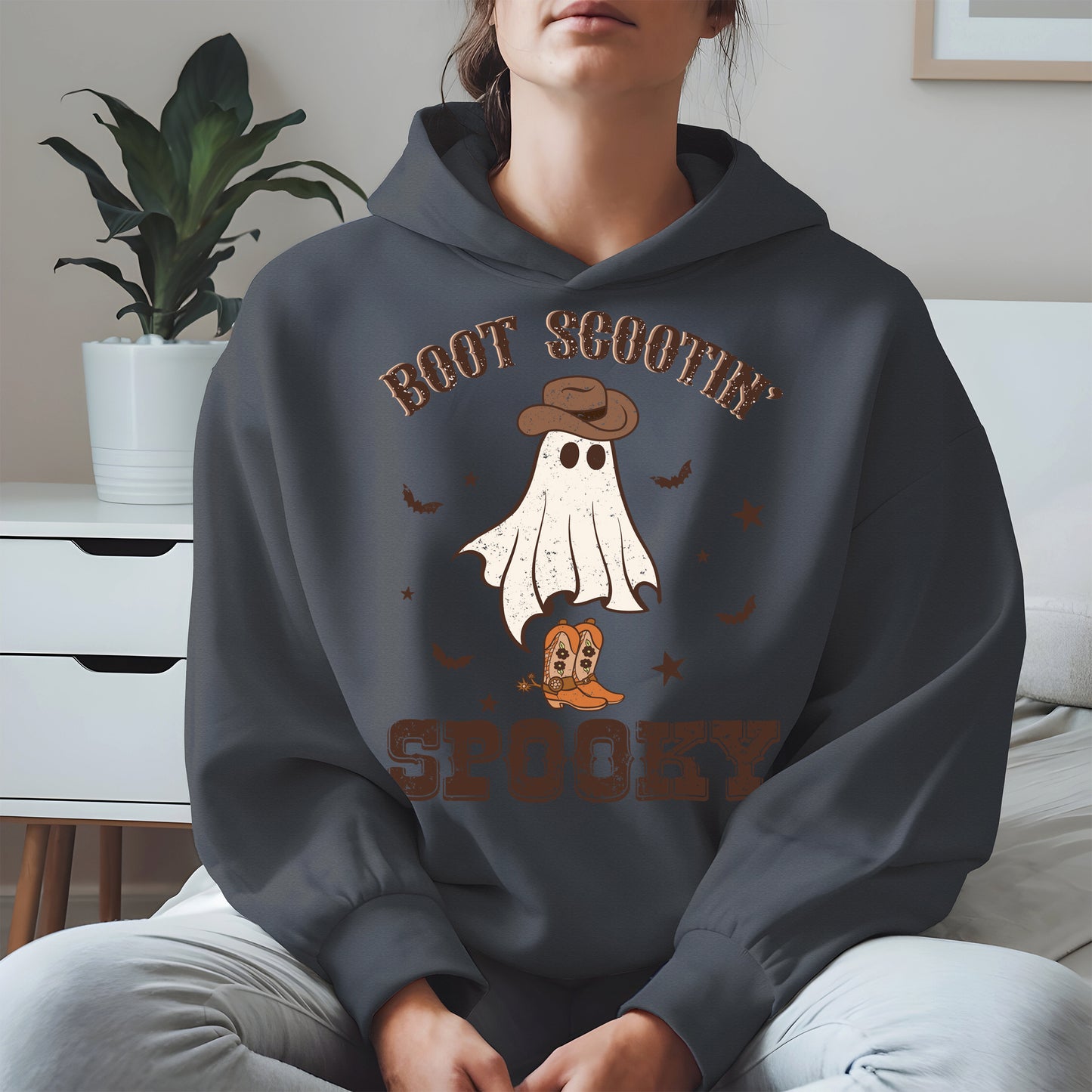 Boot Scootin Spooky Ghost Tee