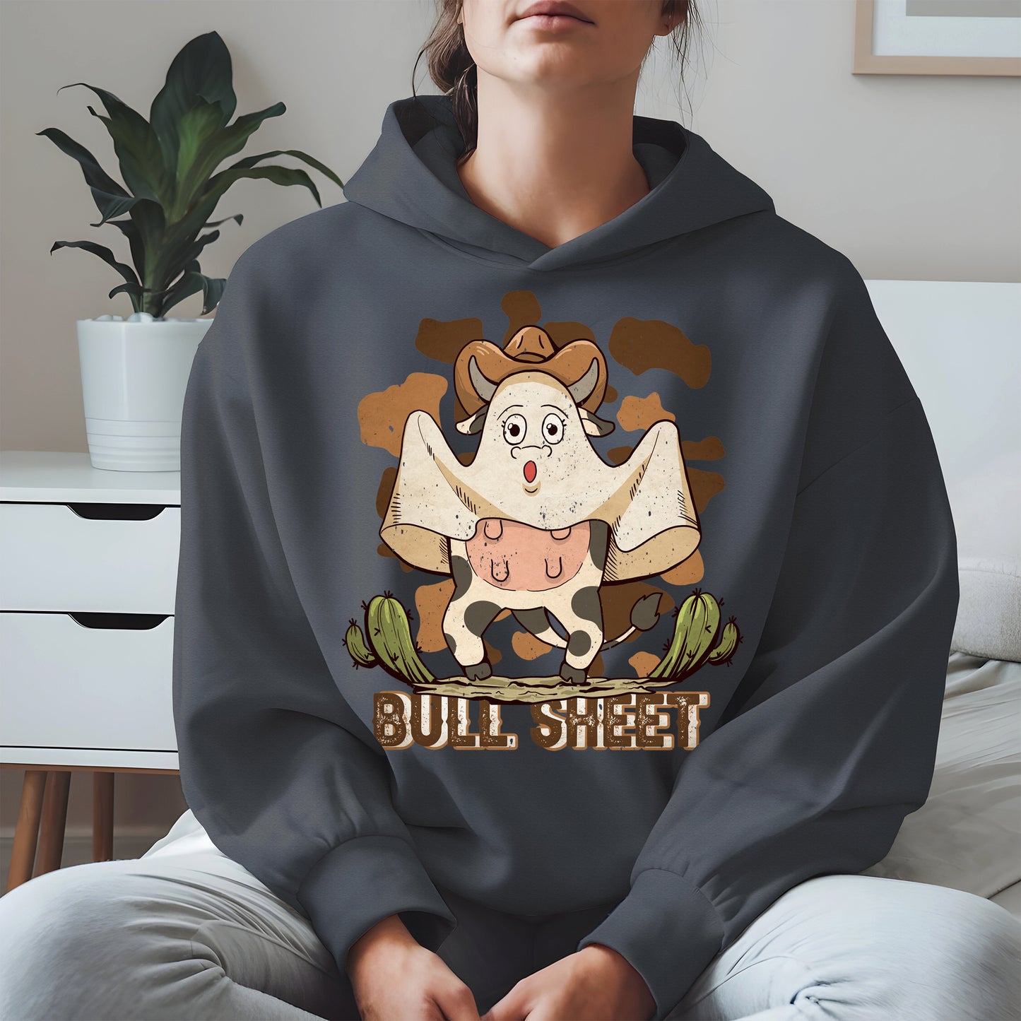 Bull Sheet Funny Ghost Cow Tee