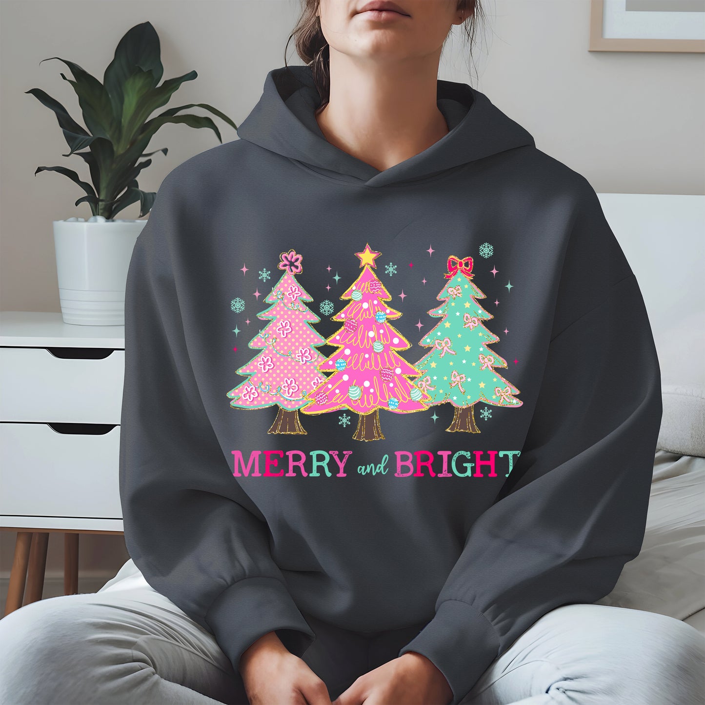 Merry and Bright Christmas Tree Shirt