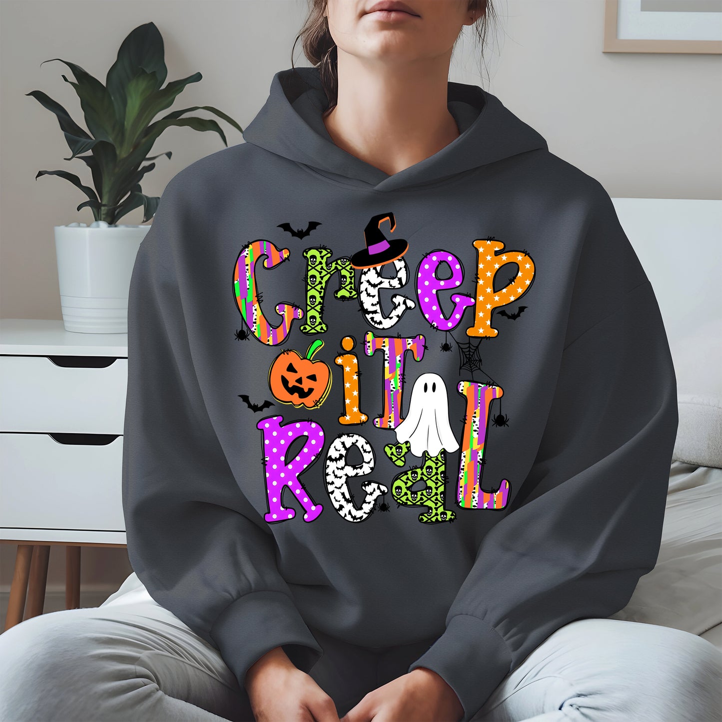 Creep It Real Doodle halloween shirt
