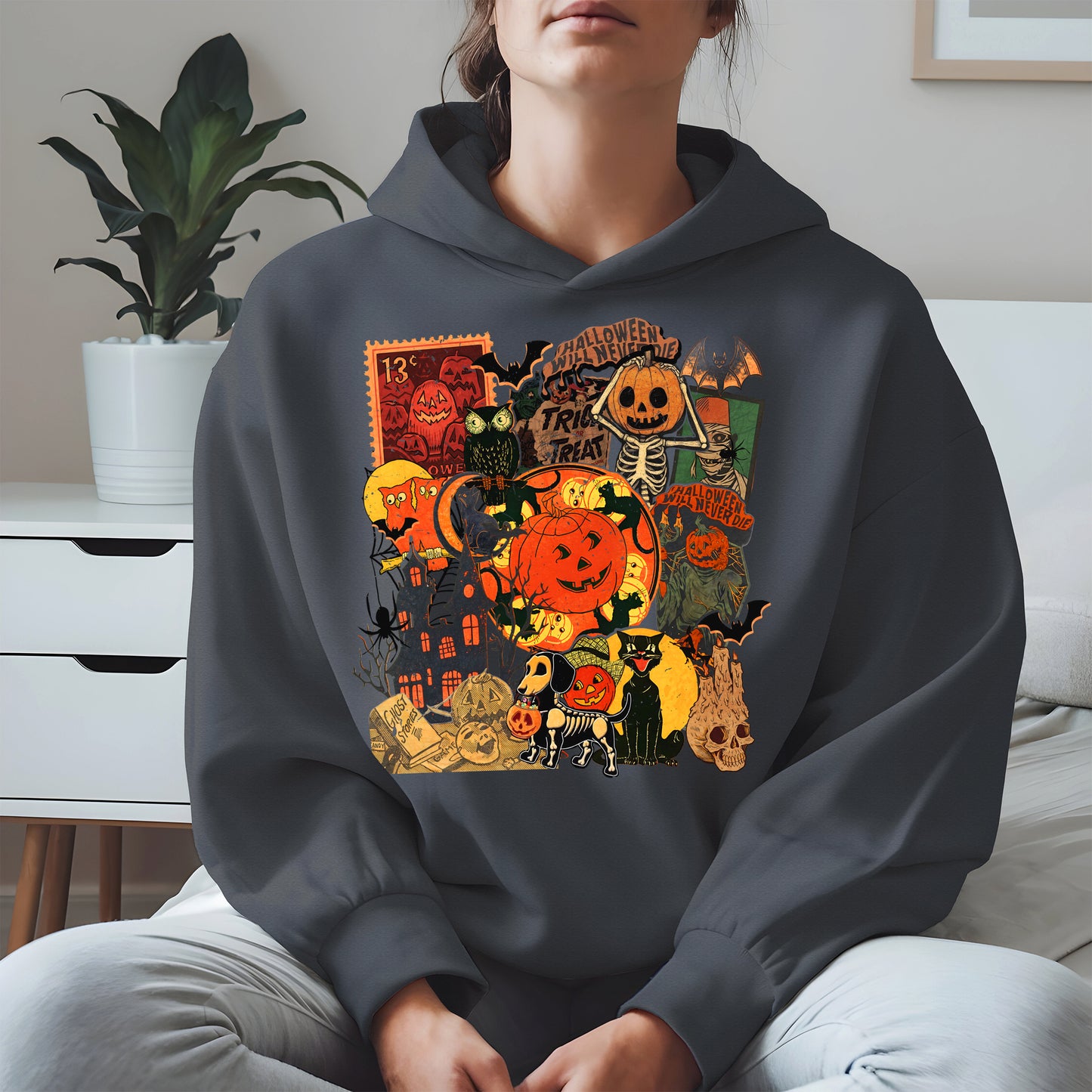 Collage Halloween shirt and hoodie