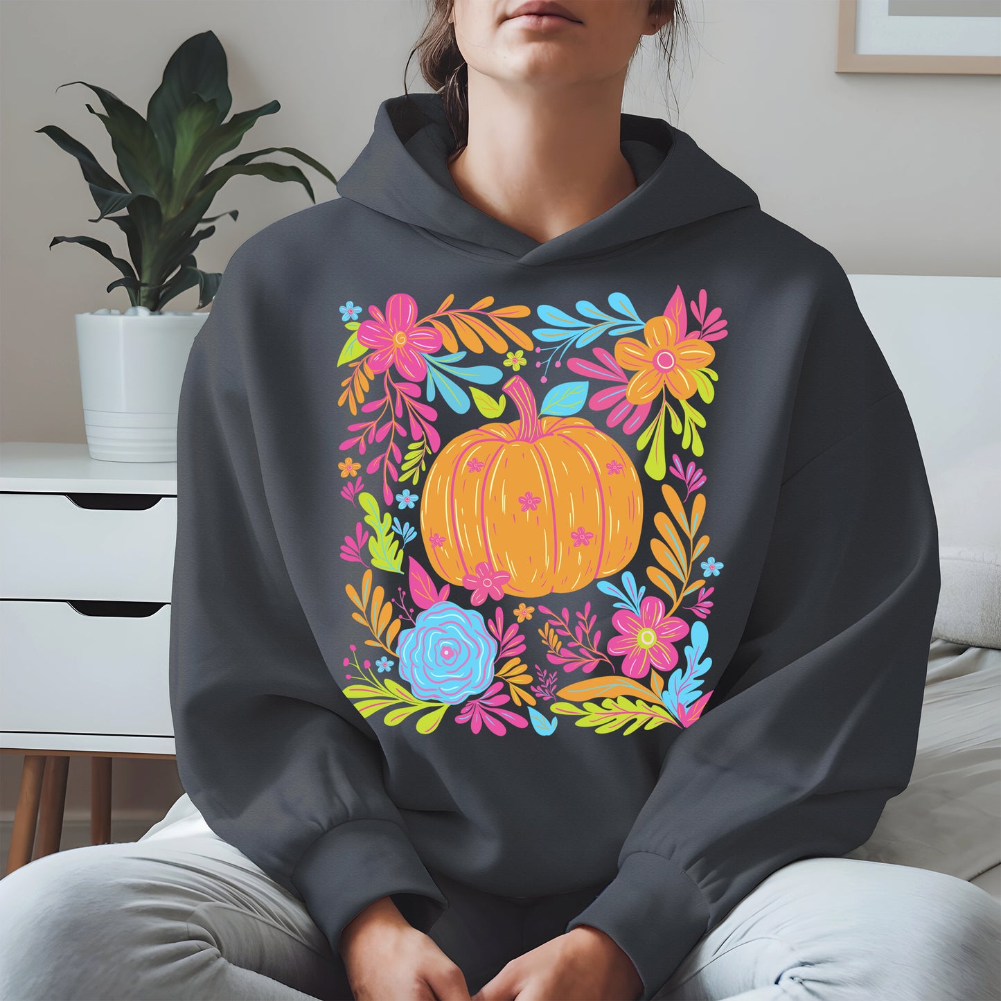 Neon Pumpkin halloween shirt