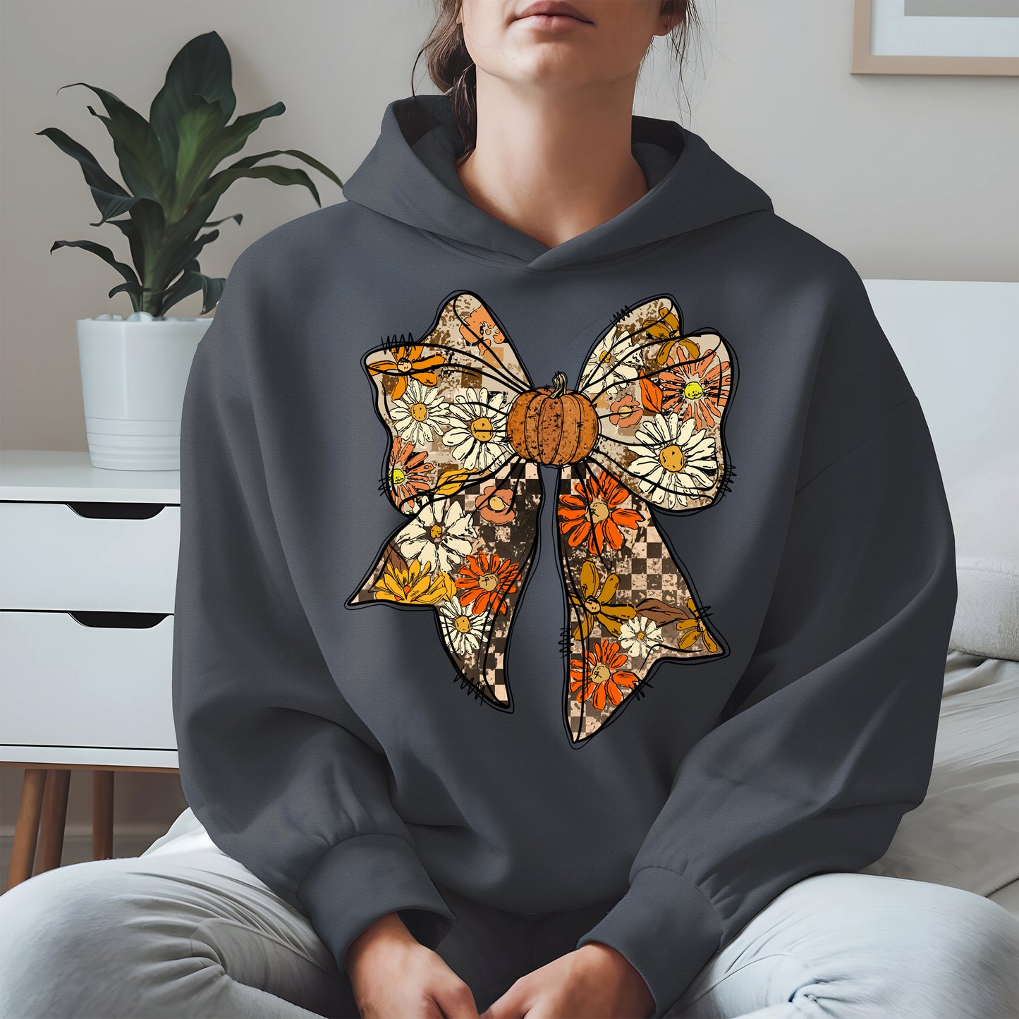 Floral Halloween Coquette Bow shirt