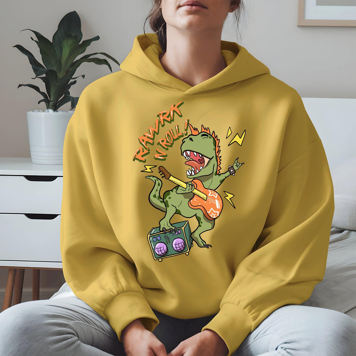 Rawrk N Roll Dinosaur Shirt