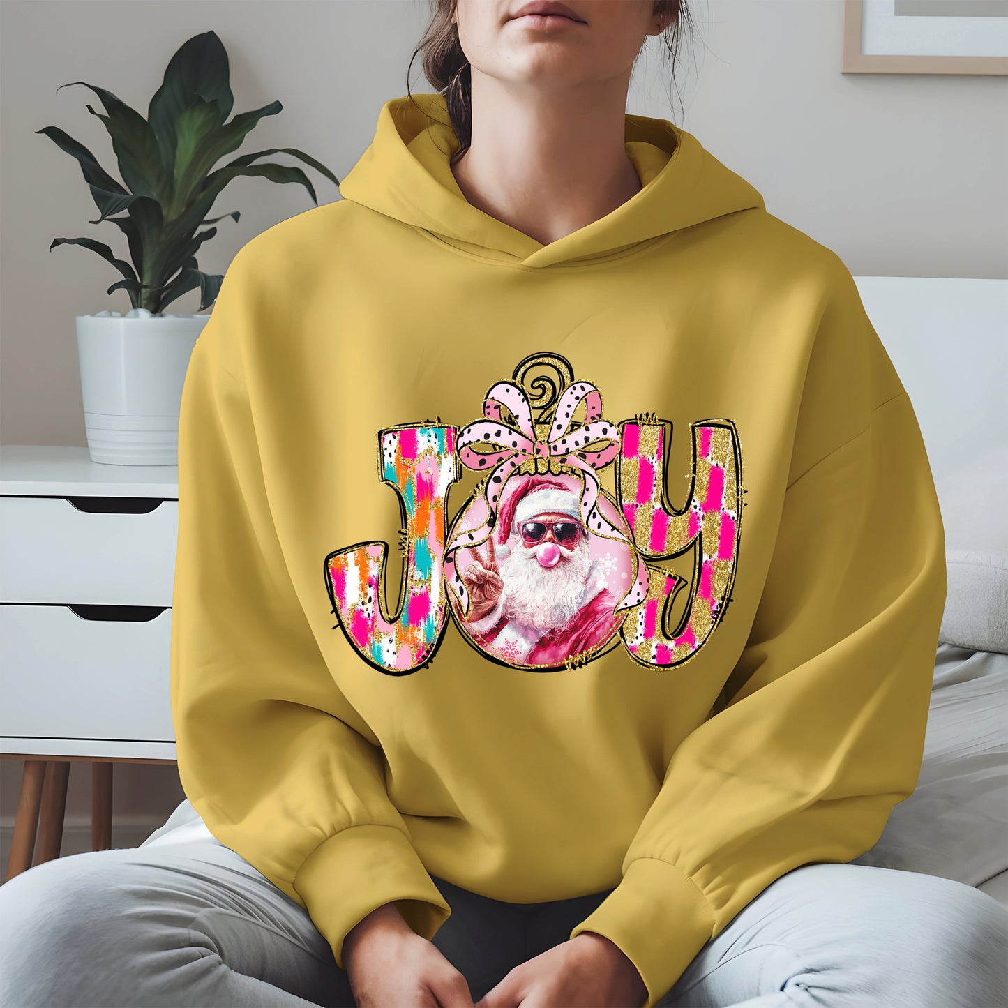 Joy Christmas Shirt Santa Cool Holiday Gift