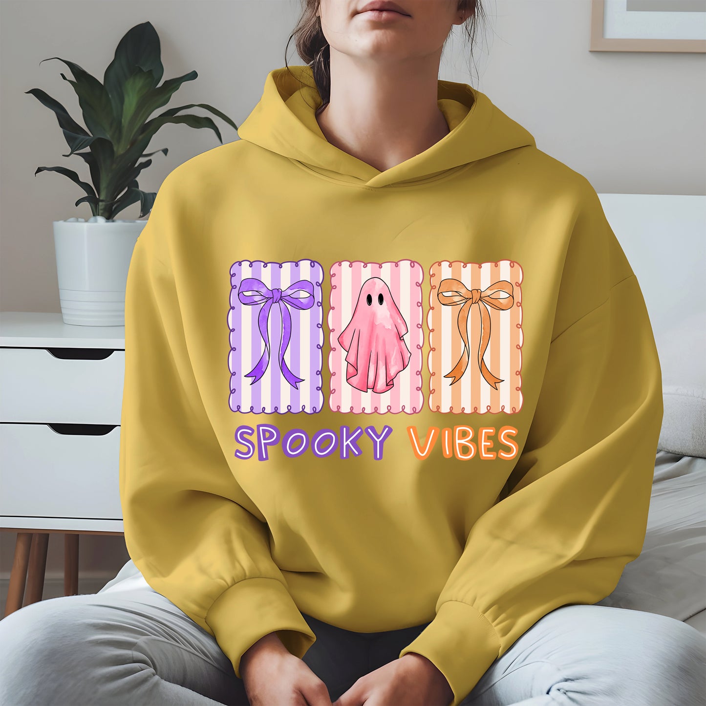 Spooky Vibes Shirt Hoodie Sweatshirt for Halloween and Fall Looks