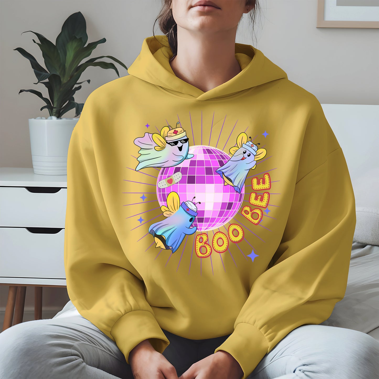Boo Bee – Cute Disco Ghost Nurse Bee Shirt