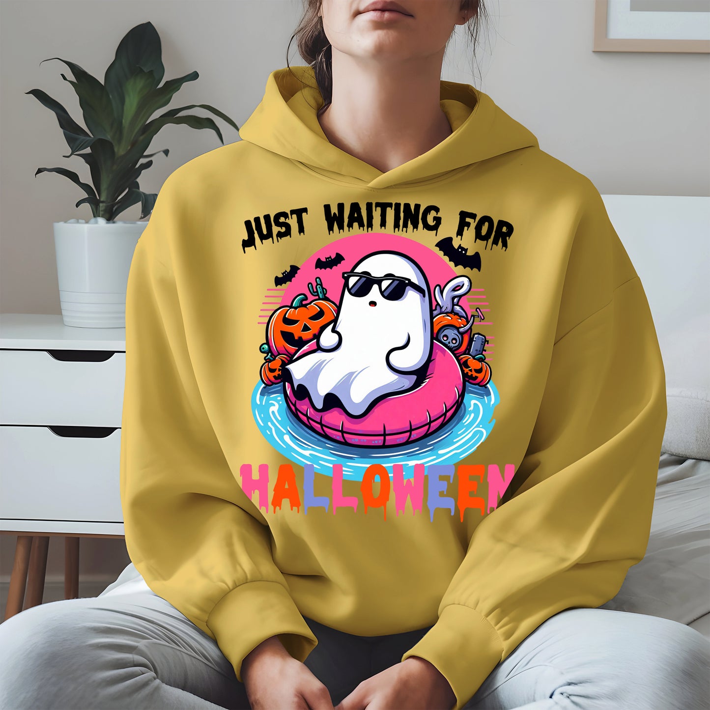 Chill Ghost Halloween Pool Float Shirt