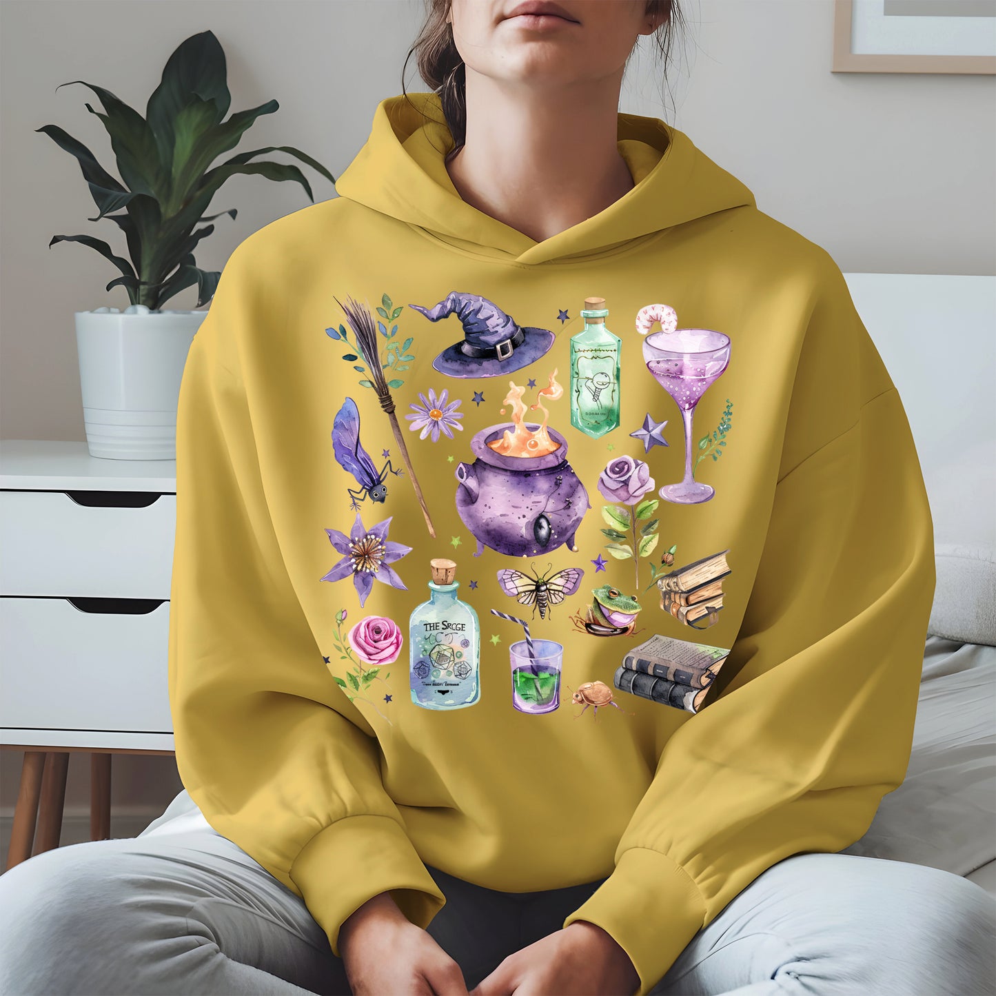 Witchy Vibes Watercolor Potion Tee