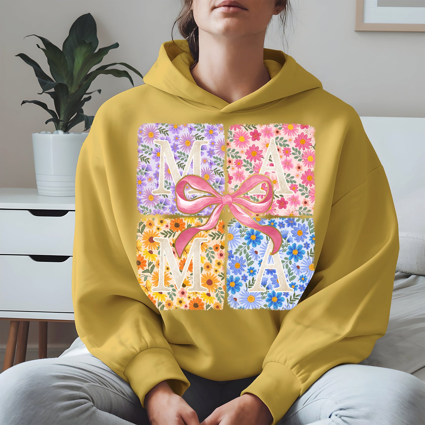 Floral MAMA Shirt Mother Tee Hoodie Sweatshirt Gift for Moms