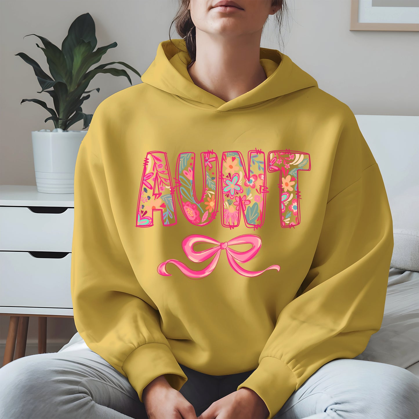 Floral Aunt Shirt Gift Tee Hoodie Sweatshirt for Cool Aunties