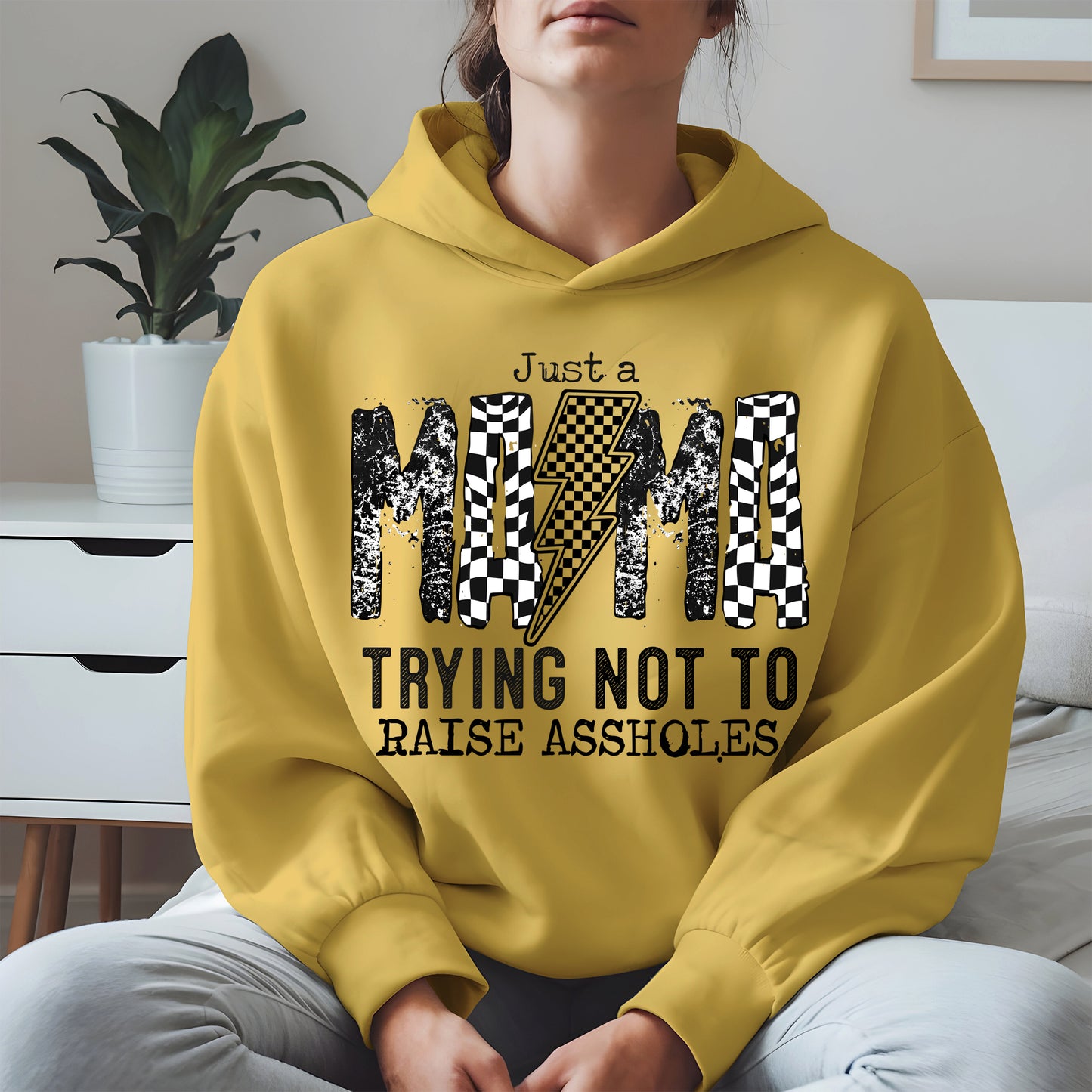 Just a Mama Trying Shirt Hoodie Sweatshirt Gift for Moms