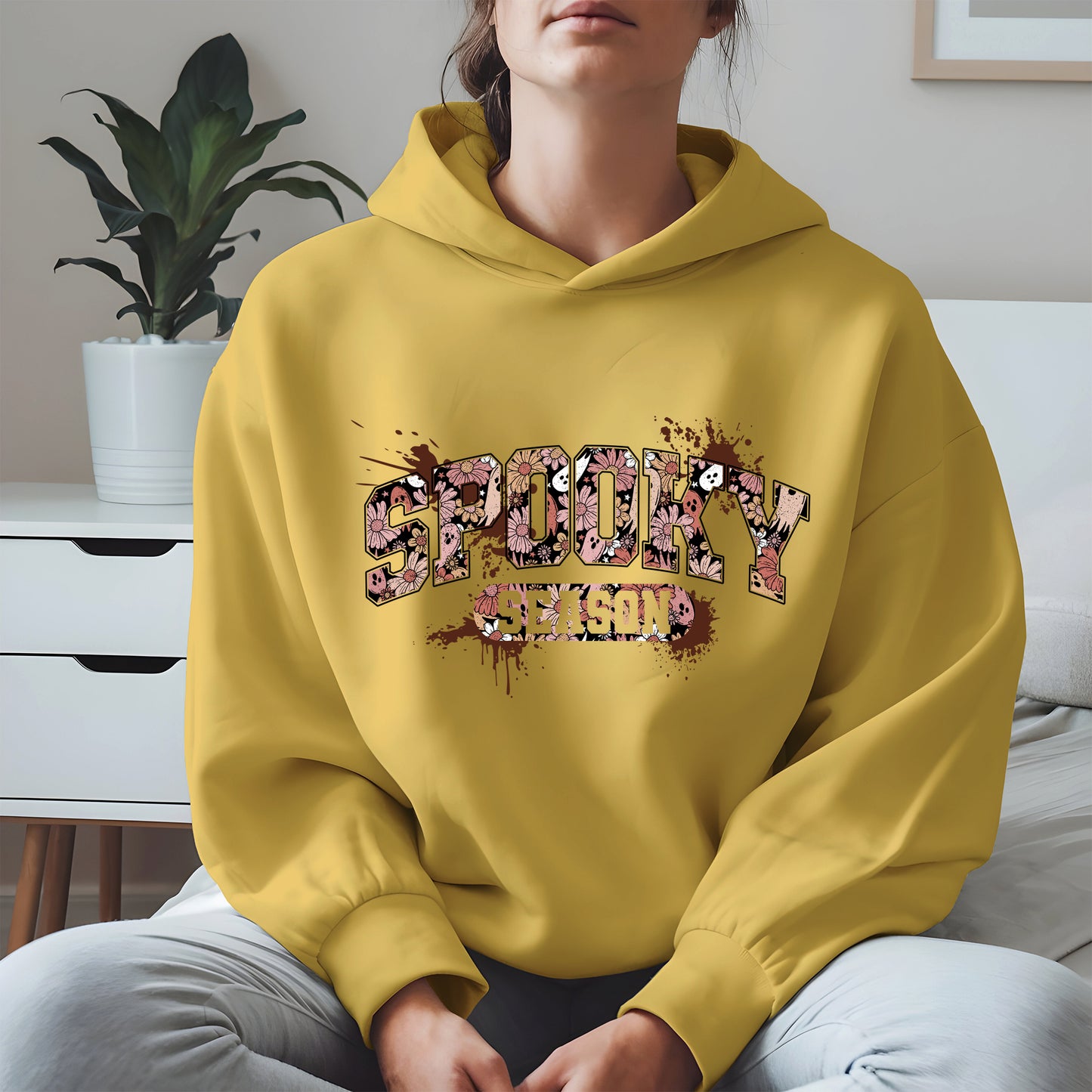 Grunge Floral Spooky Season Shirt