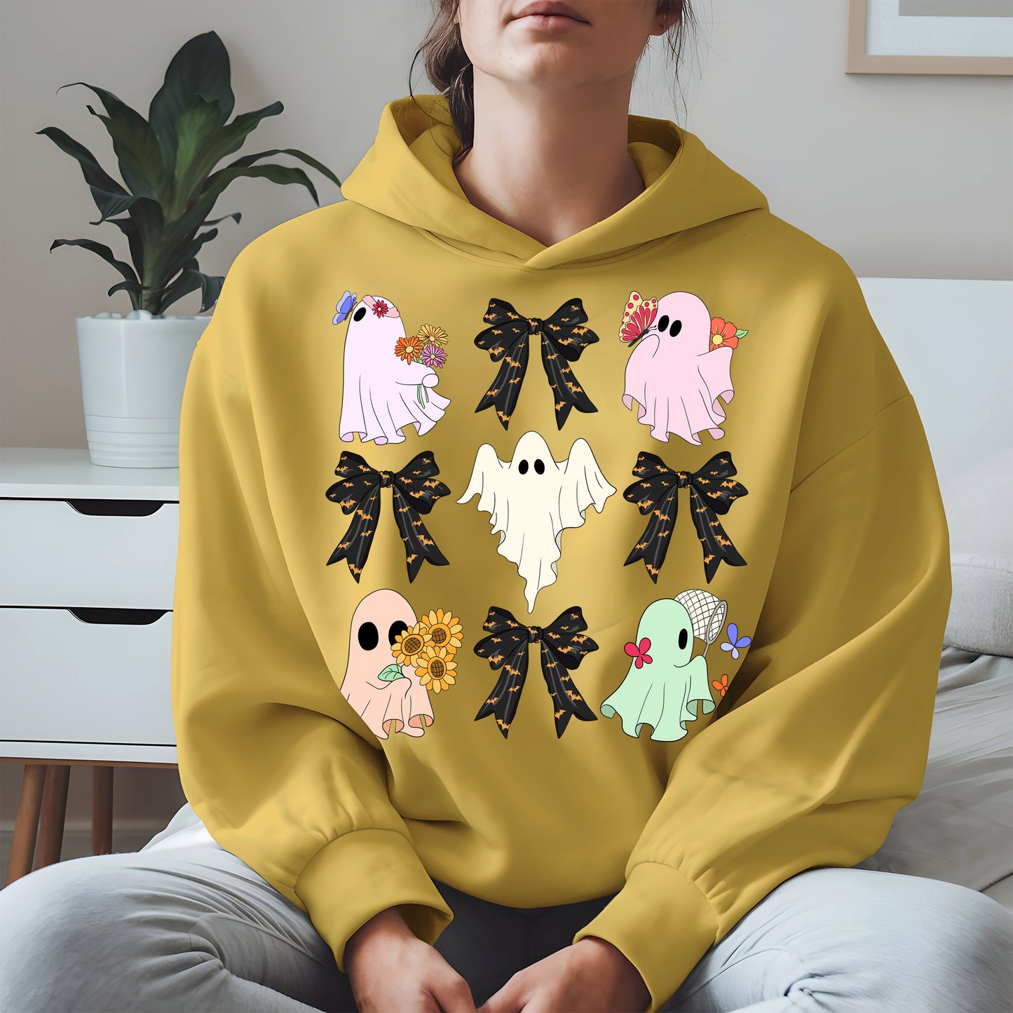 Cute Ghost and Bow Halloween Shirt