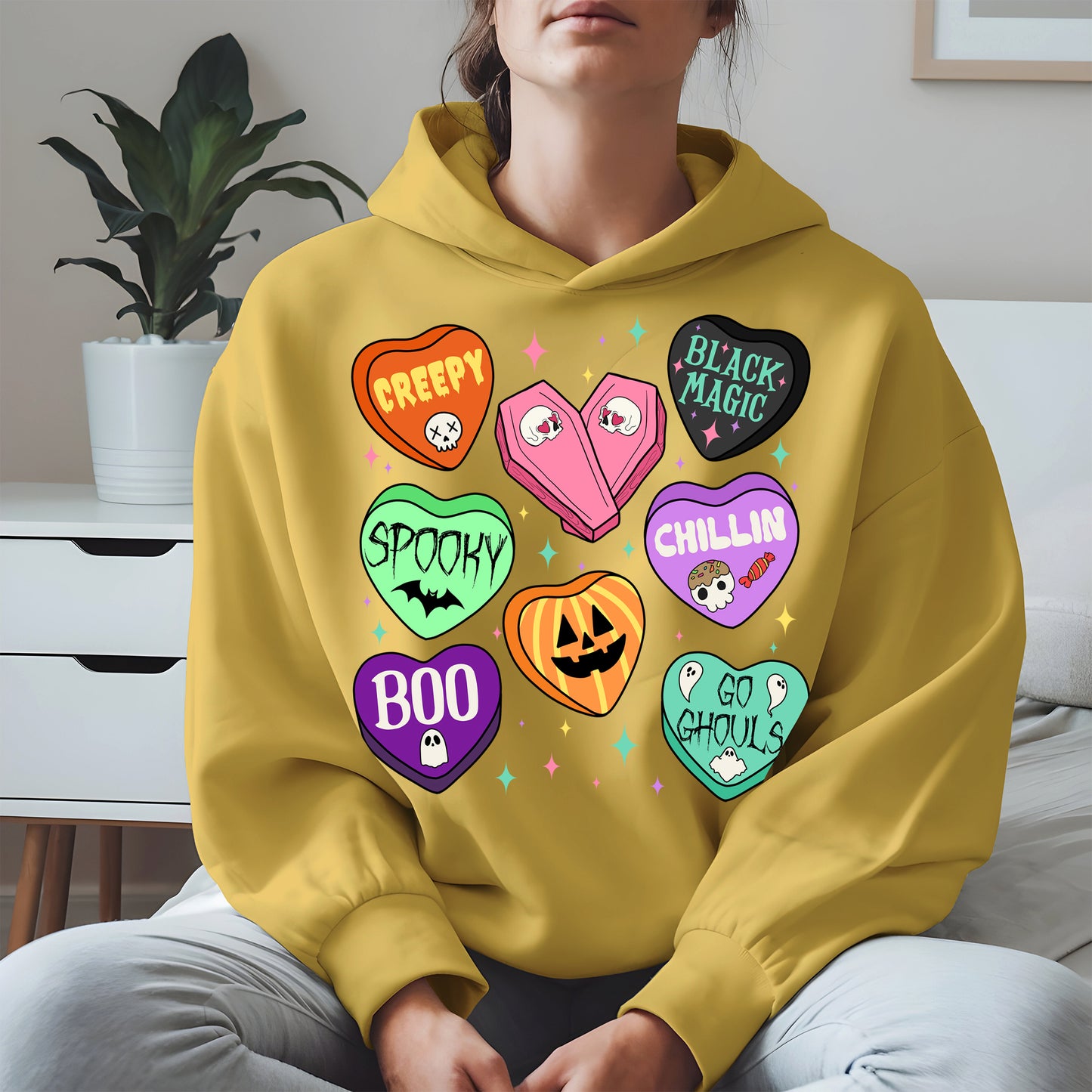 Spooky Candy Heart Halloween Shirt