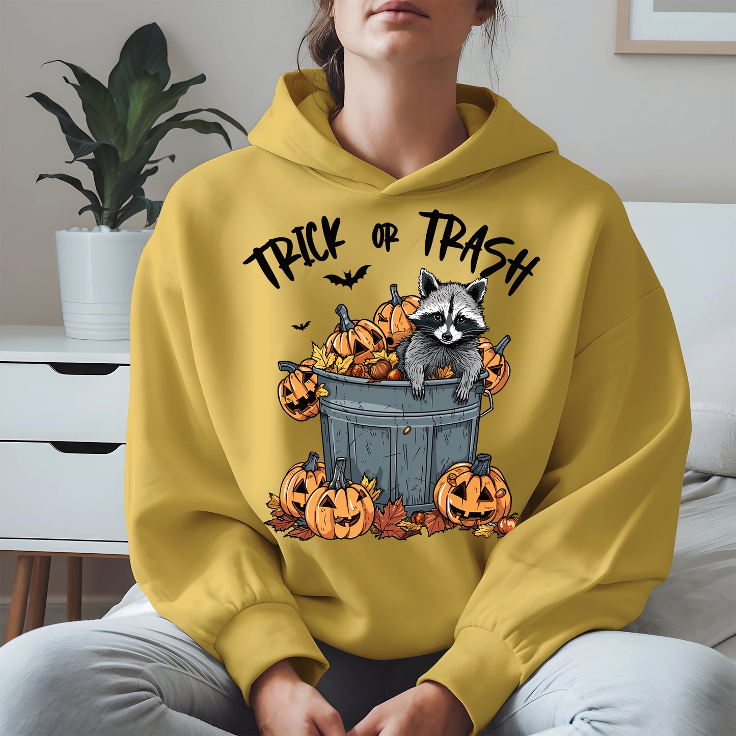 Trick or Trash Raccoon Halloween Shirt