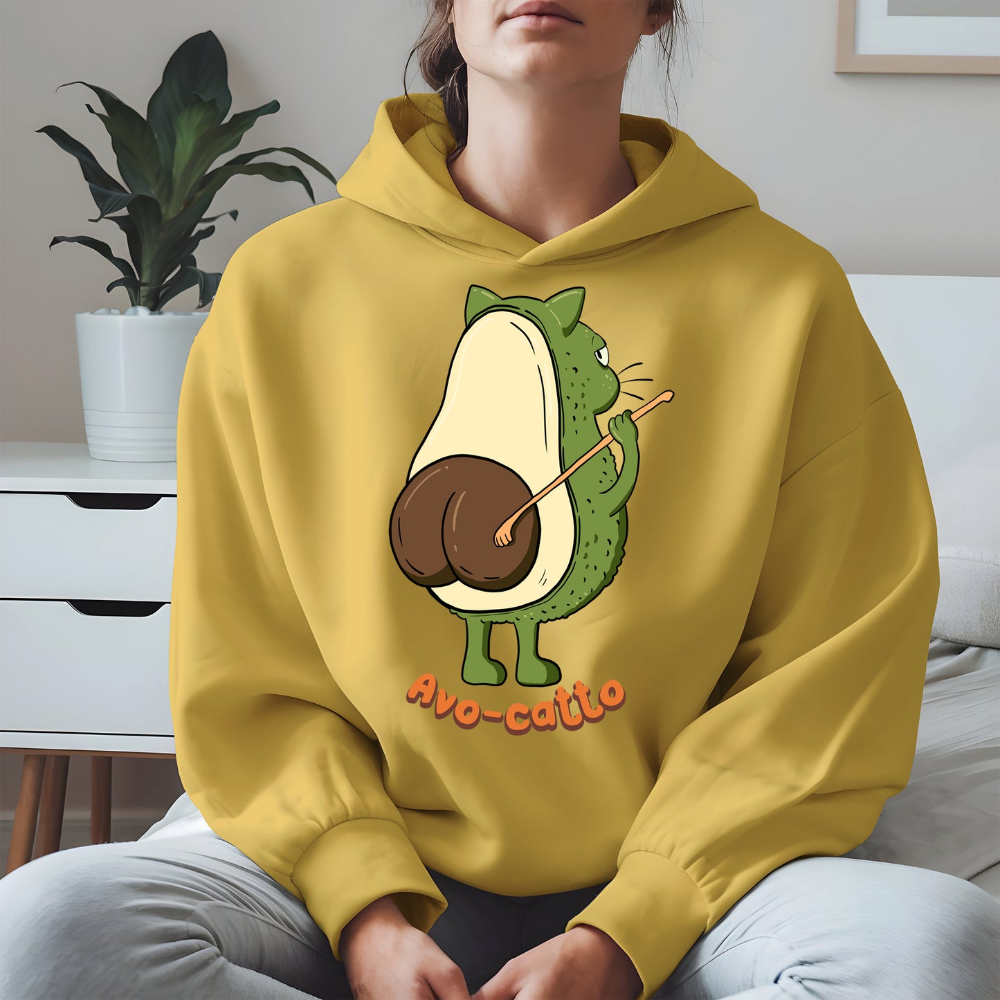 Avo-catto Shirt Hoodie Sweatshirt