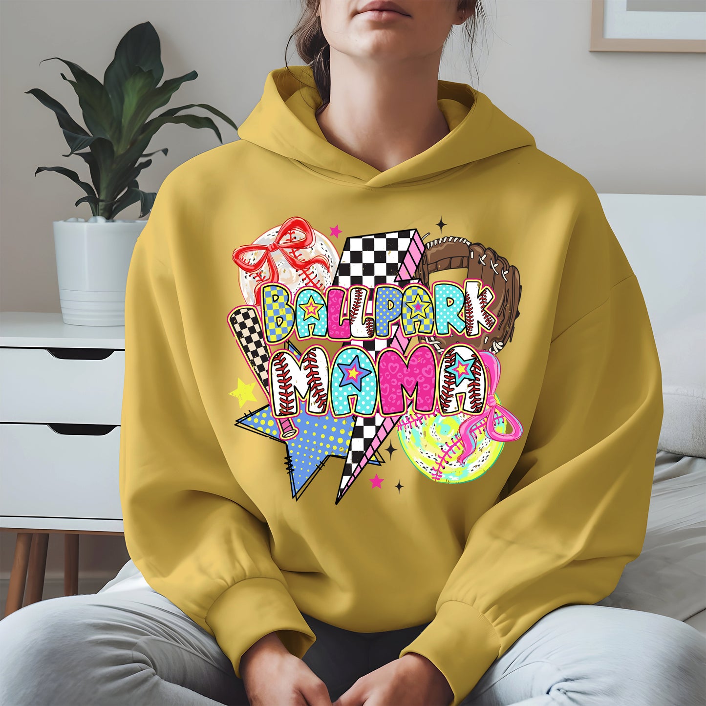 Ballpark Mama Shirt Sport Tee Hoodie Sweatshirt Gift for Baseball Moms