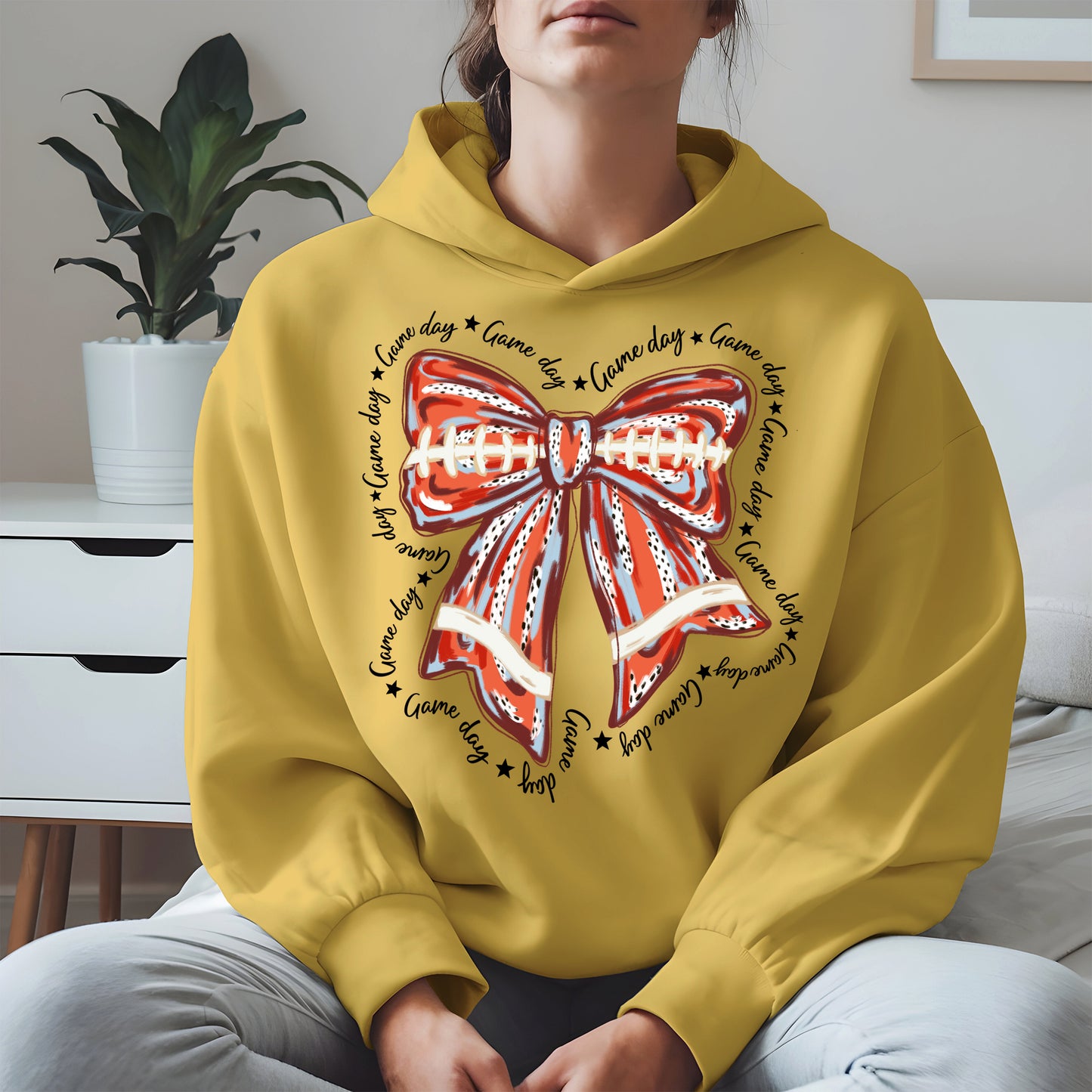 Baseball Bow Shirt Sport Tee Hoodie Sweatshirt Gift for Fans and Moms
