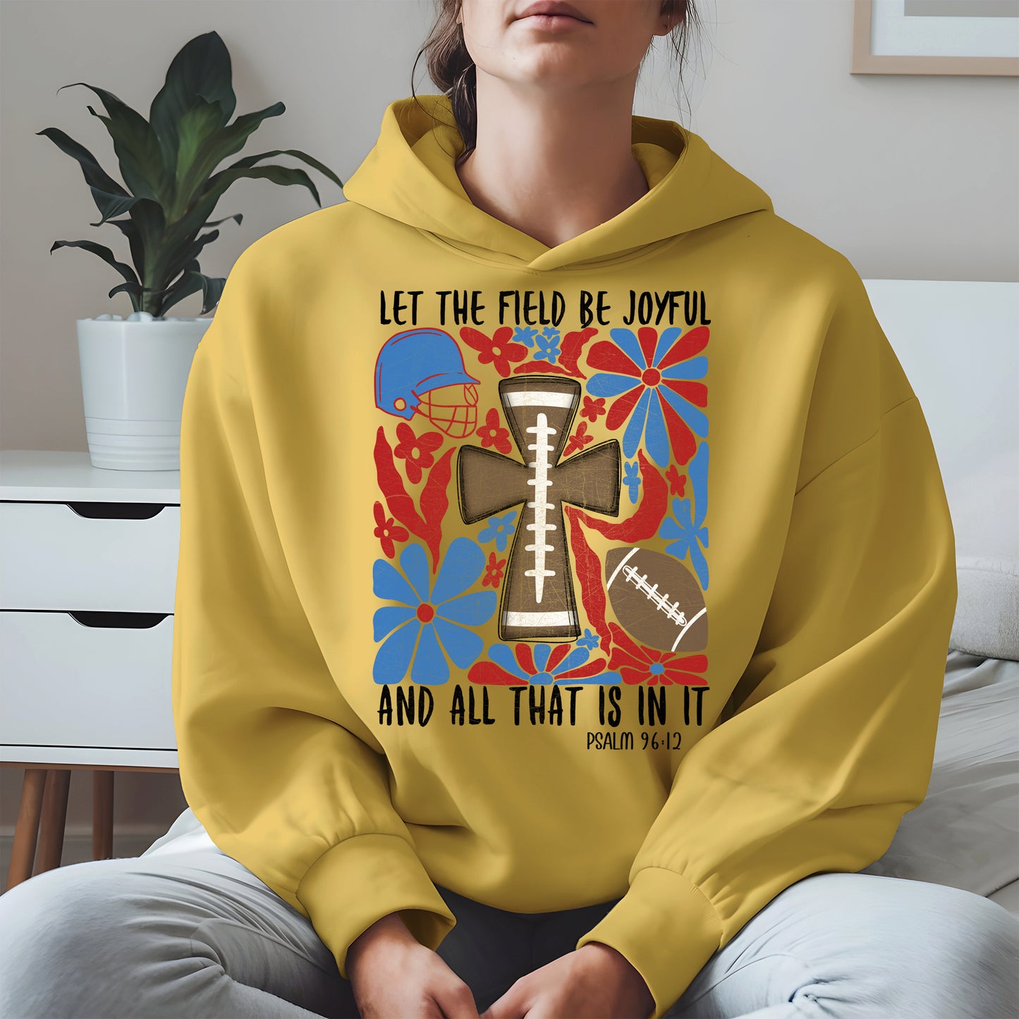 Faith Football Shirt Sport Tee Hoodie Sweatshirt Gift for Fans