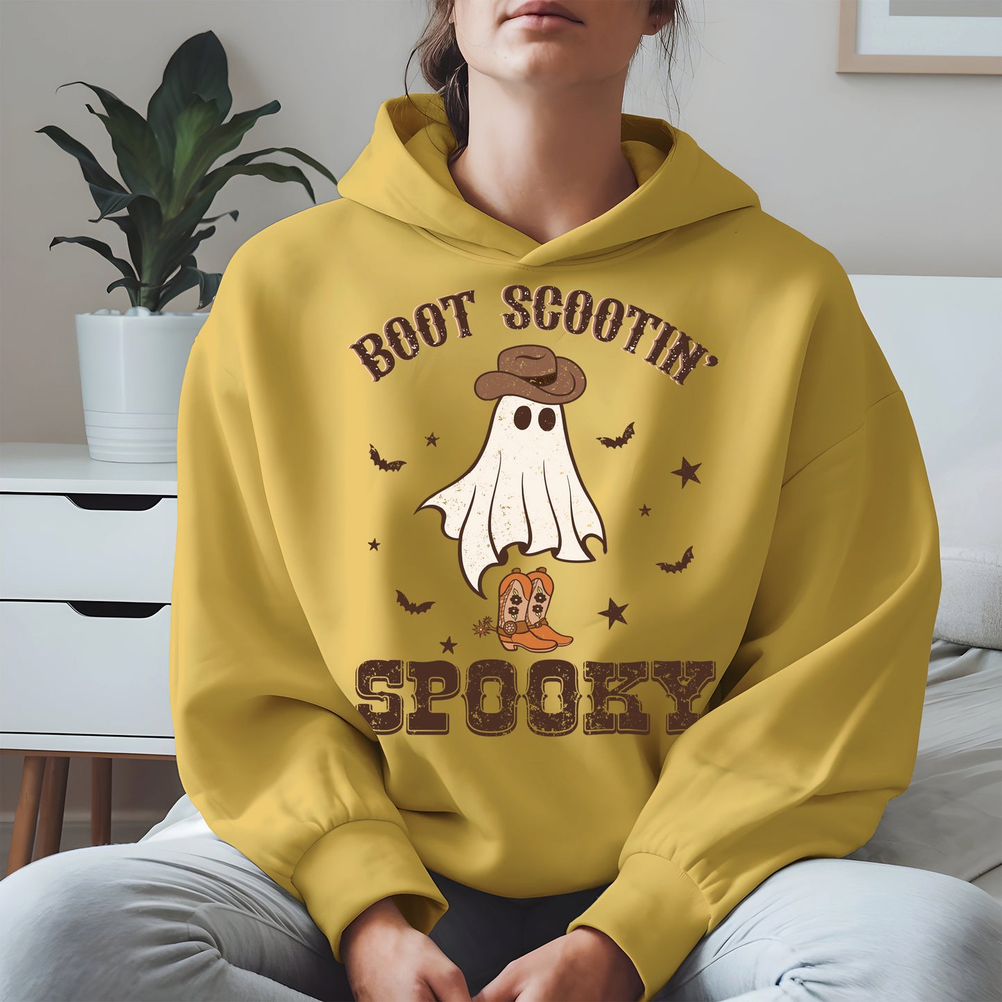 Boot Scootin Spooky Ghost Tee