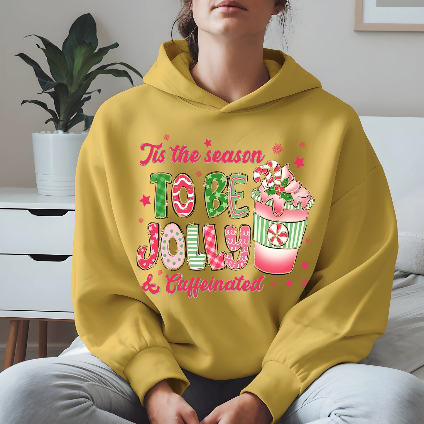 Tis the Season to Be Jolly and Caffeinated Shirt